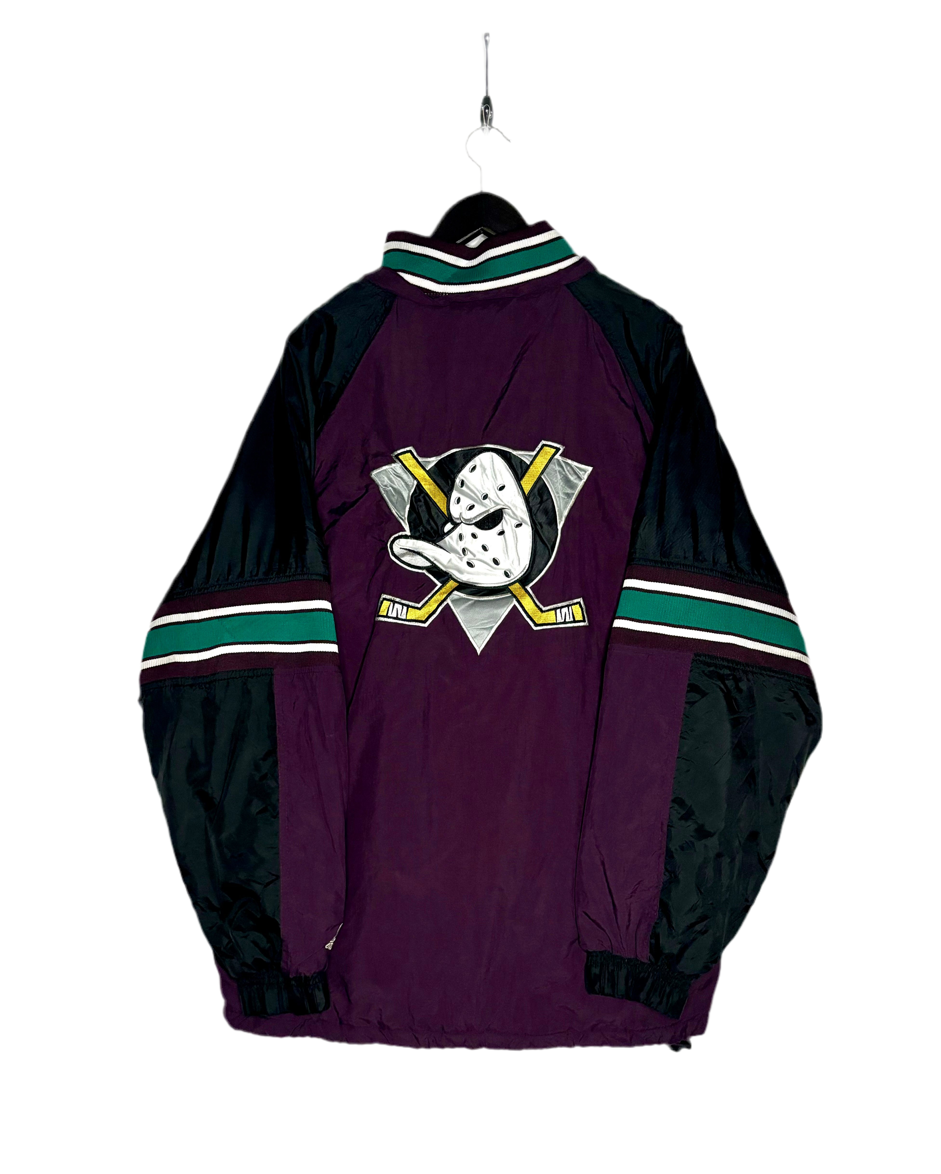 Starter NHL Vintage Windbreaker Anaheim Mighty Ducks Lila Größe XL