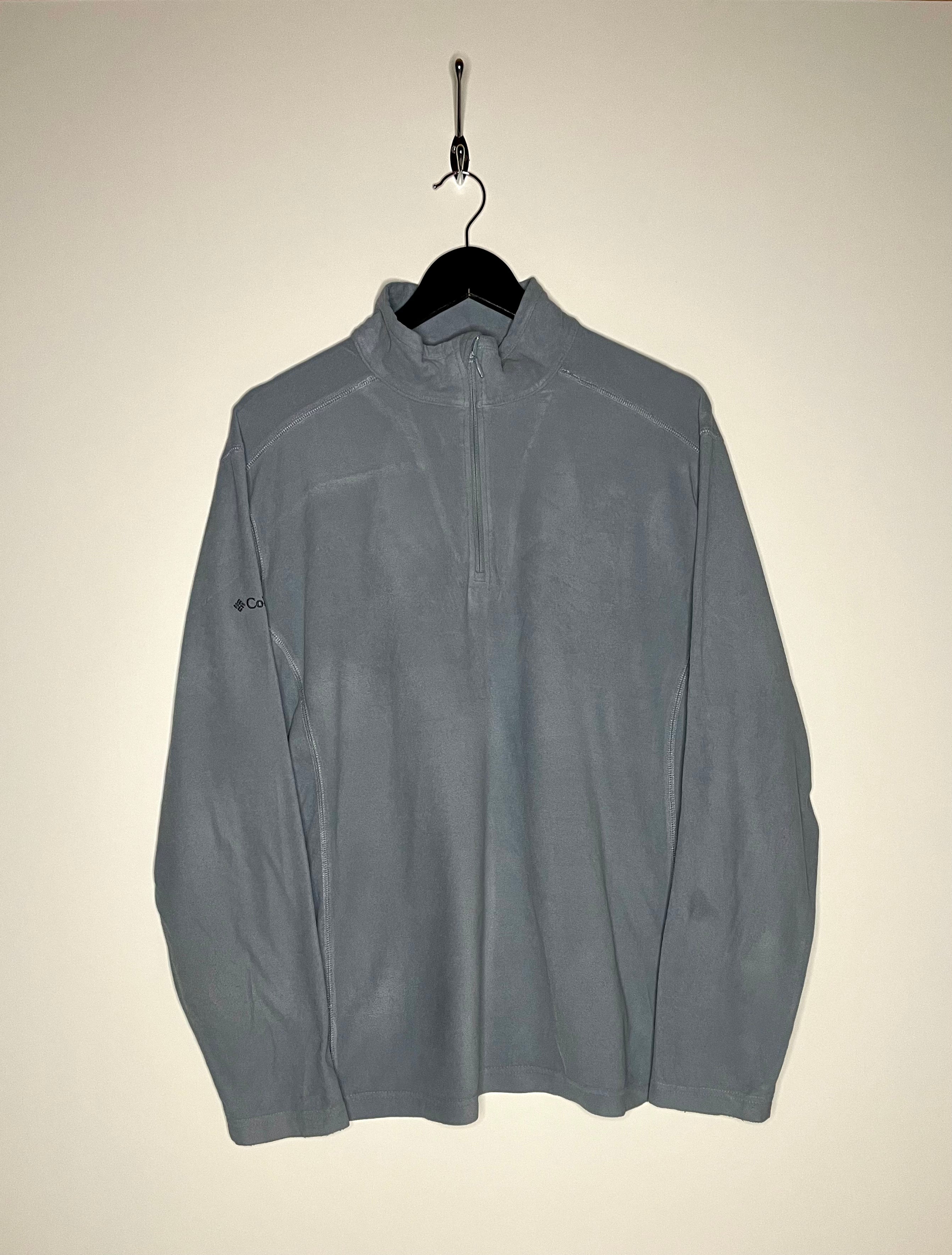 Columbia Vintage Q-Zip Fleece Sweater Blaugrau Größe L