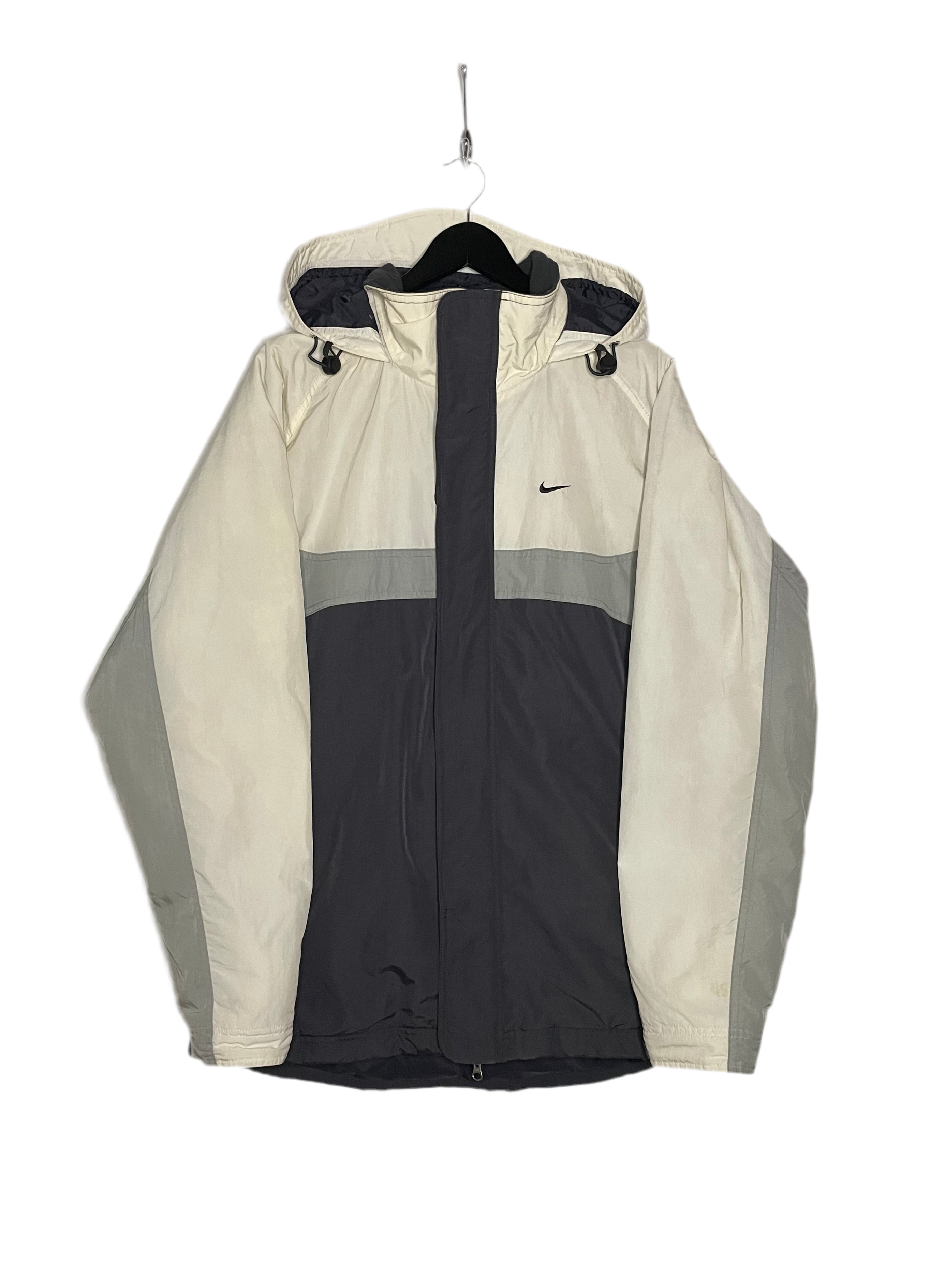 Nike Winterjacke Weiß/Grau Größe XL