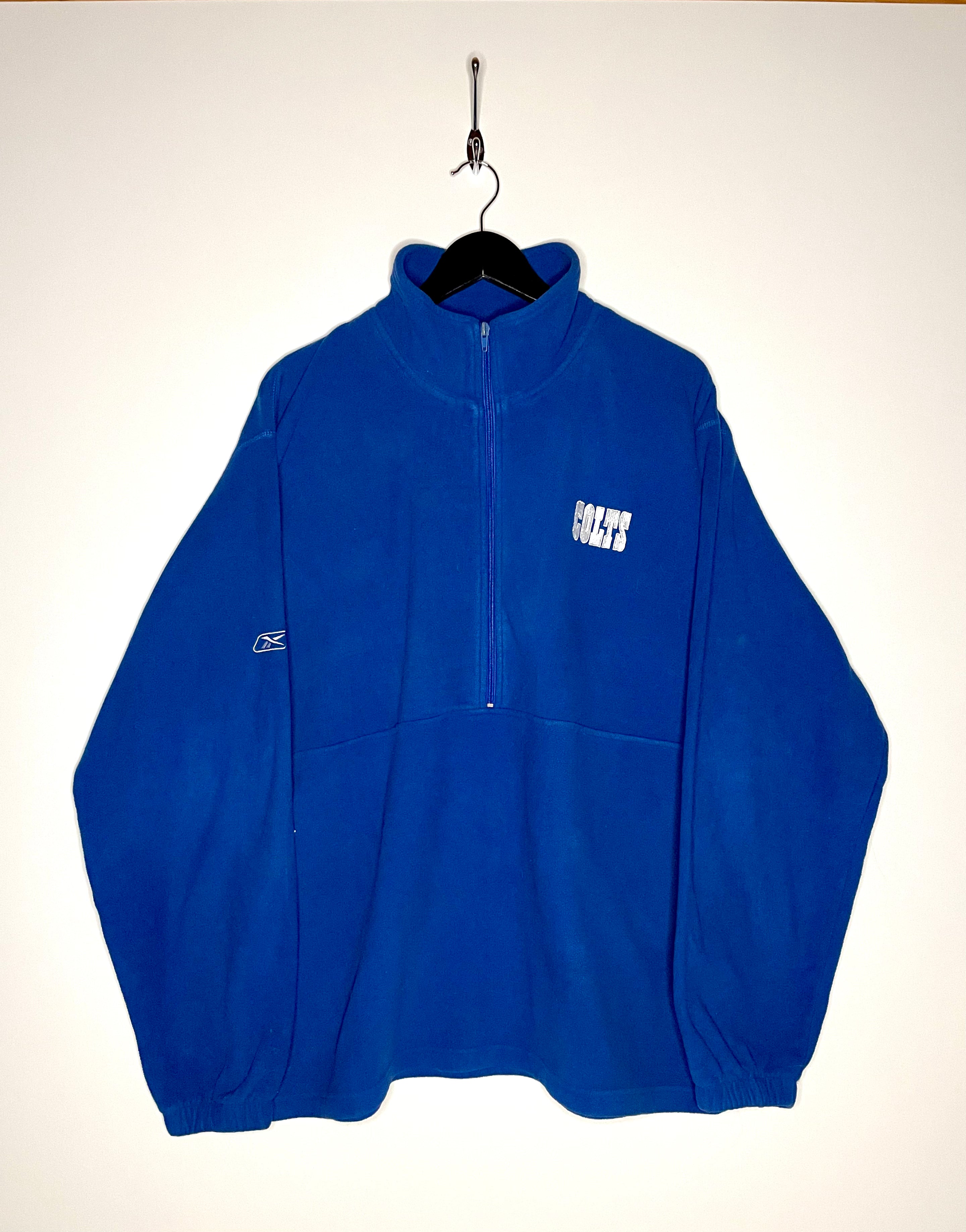Reebok Vintage Q-Zip Fleece Sweater Indianapolis Colts Blau Größe XL