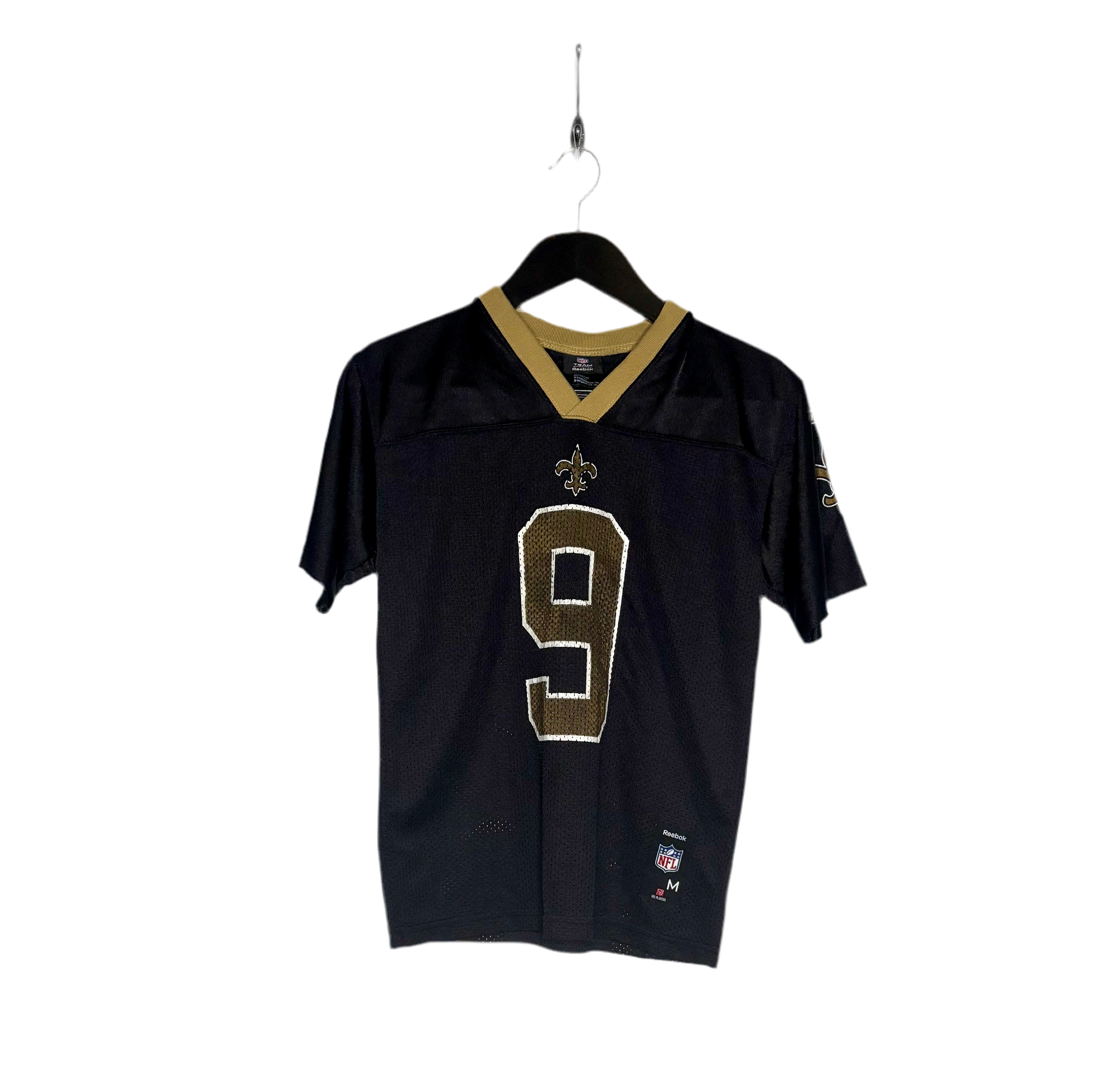 Reebok NFL New Orleans Saints Jersey #9 Drew Brees Schwarz Größe M Kinder