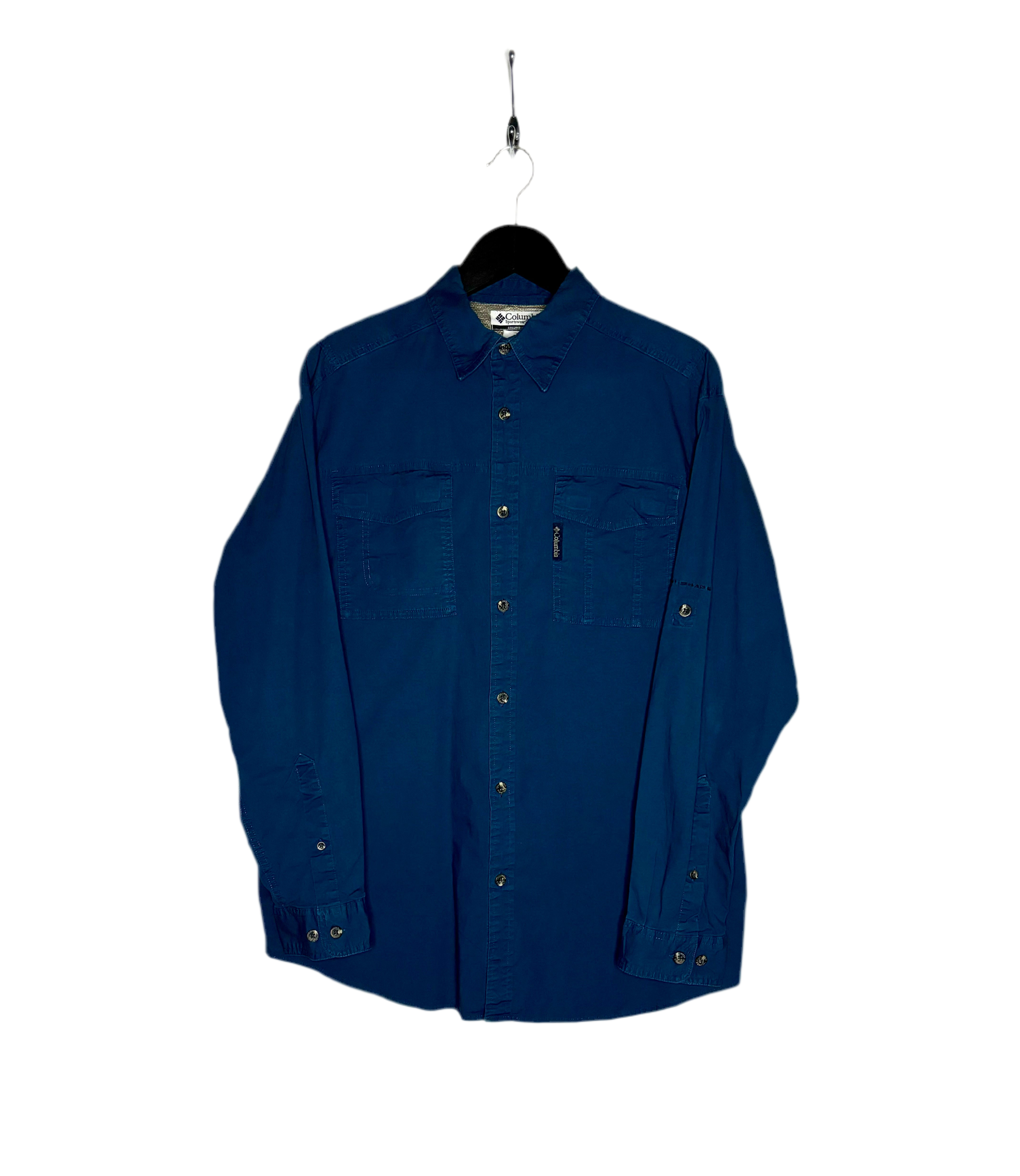 Columbia Vintage Hemd Blau Größe M