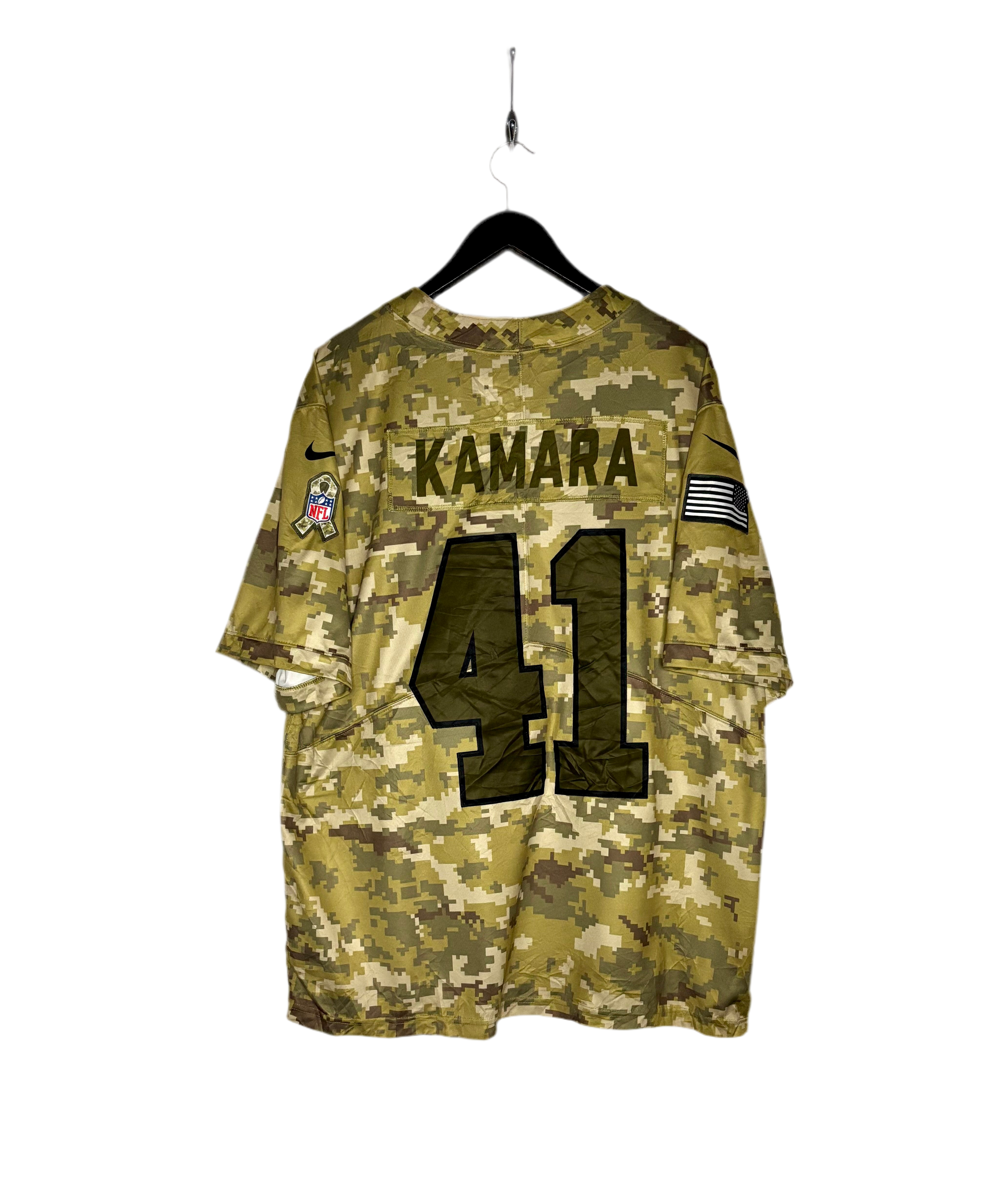 Nike NFL OnField New Orleans Saints Jersey #41 Alvin Kamara Camouflage Größe XXL
