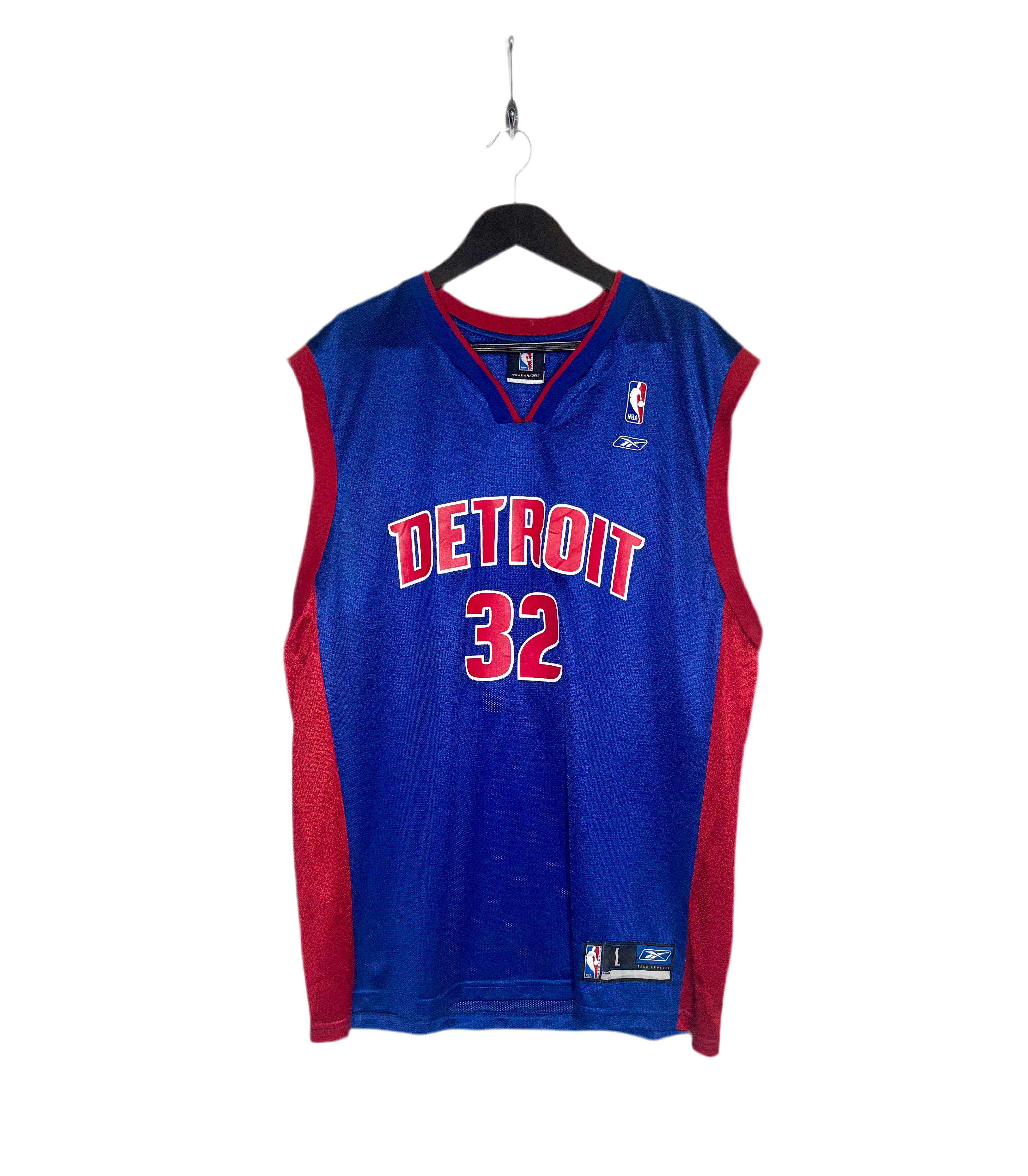 Reebok NBA Vintage Detroit Pistons Jersey #32 Richard Hamilton Blau Größe L