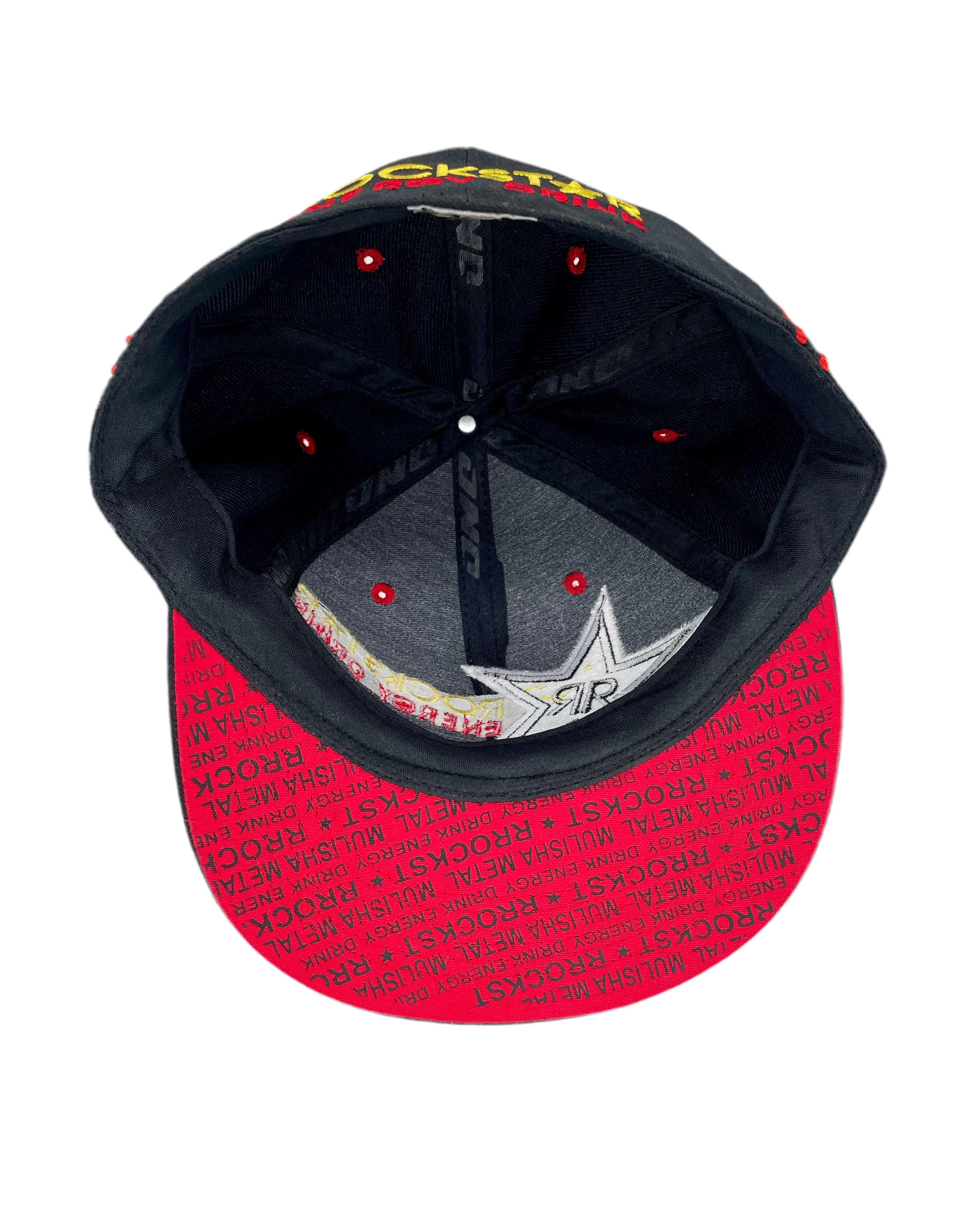 One Industries Fitted Cap Rockstar Energy Drink Schwarz Größe S