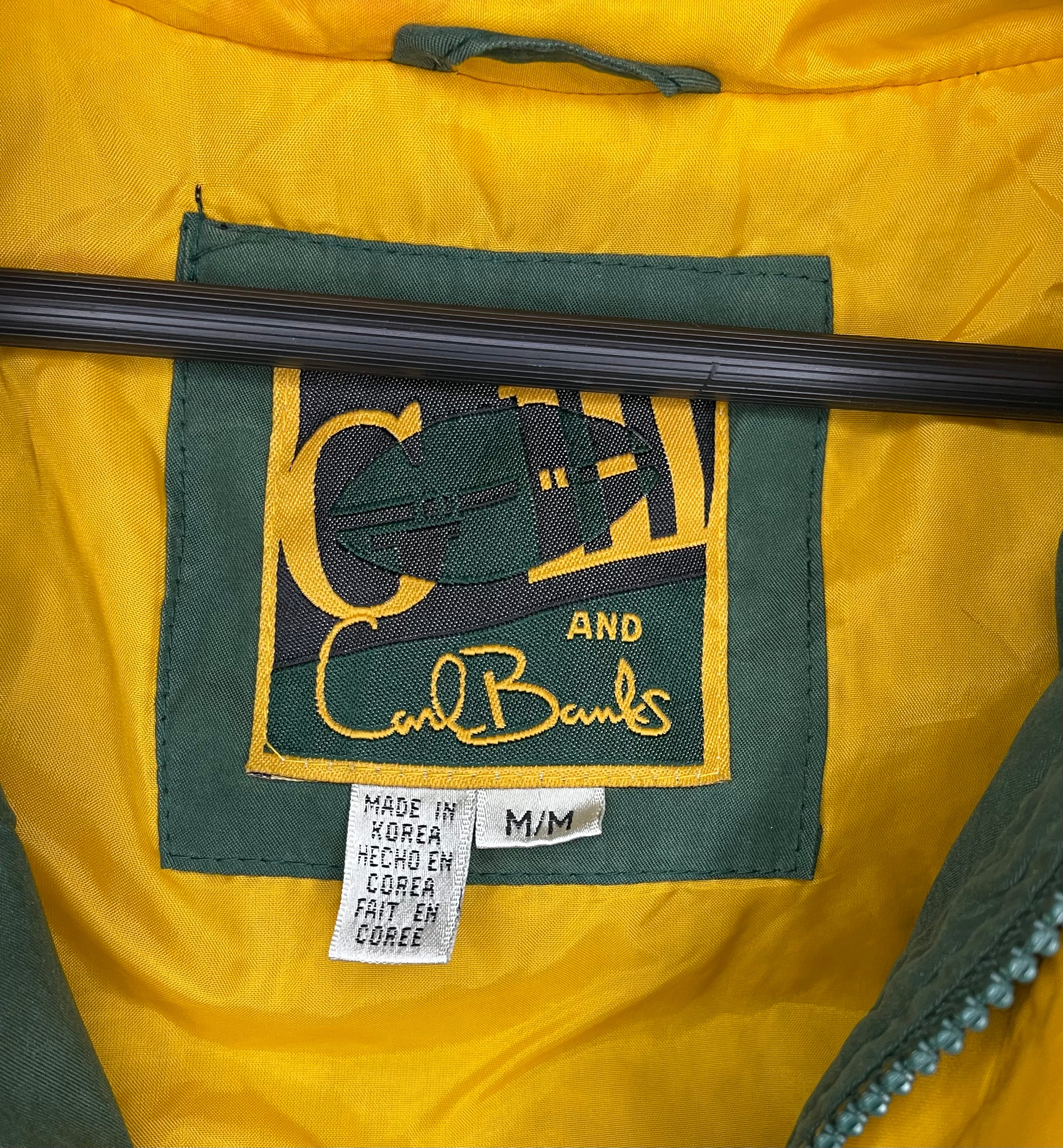 Carl Banks Vintage Green Bay Packers Jacket Green/Yellow Size M
