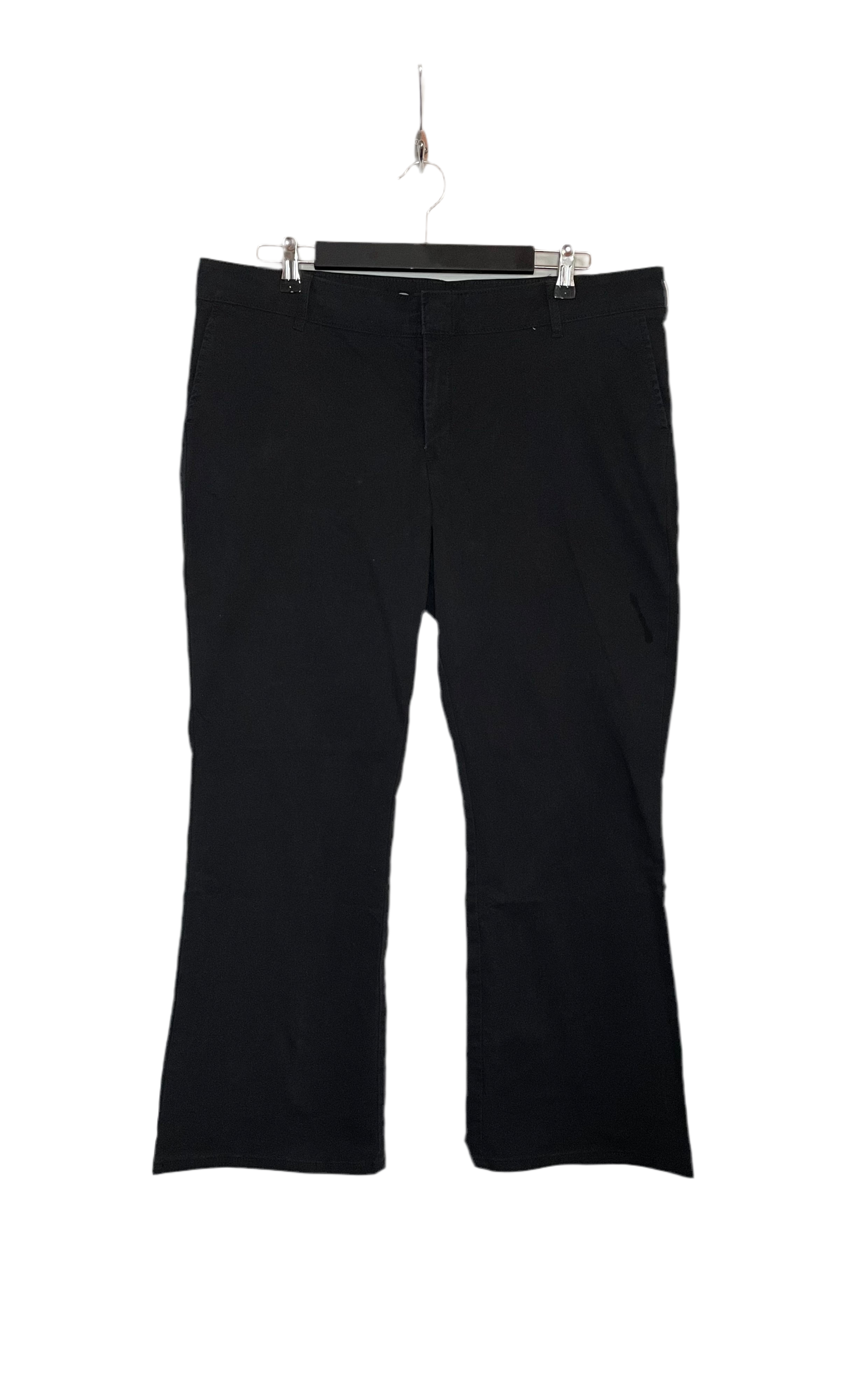 Dickies Chino Bootcut Hose Schwarz Größe 16/36 Damen