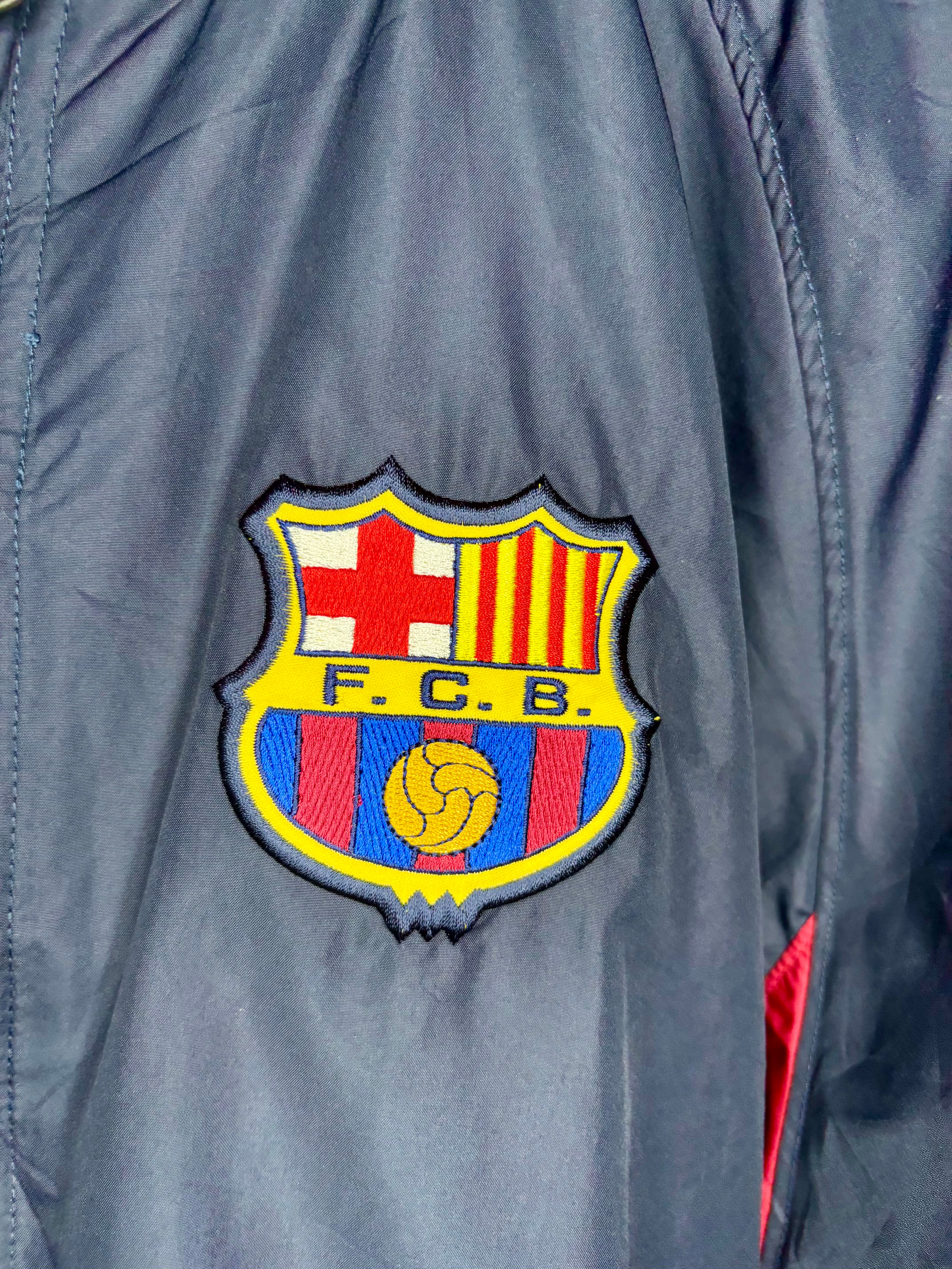 Nike Vintage FC Barcelona Trainingsjacke Rot/Blau Größe L