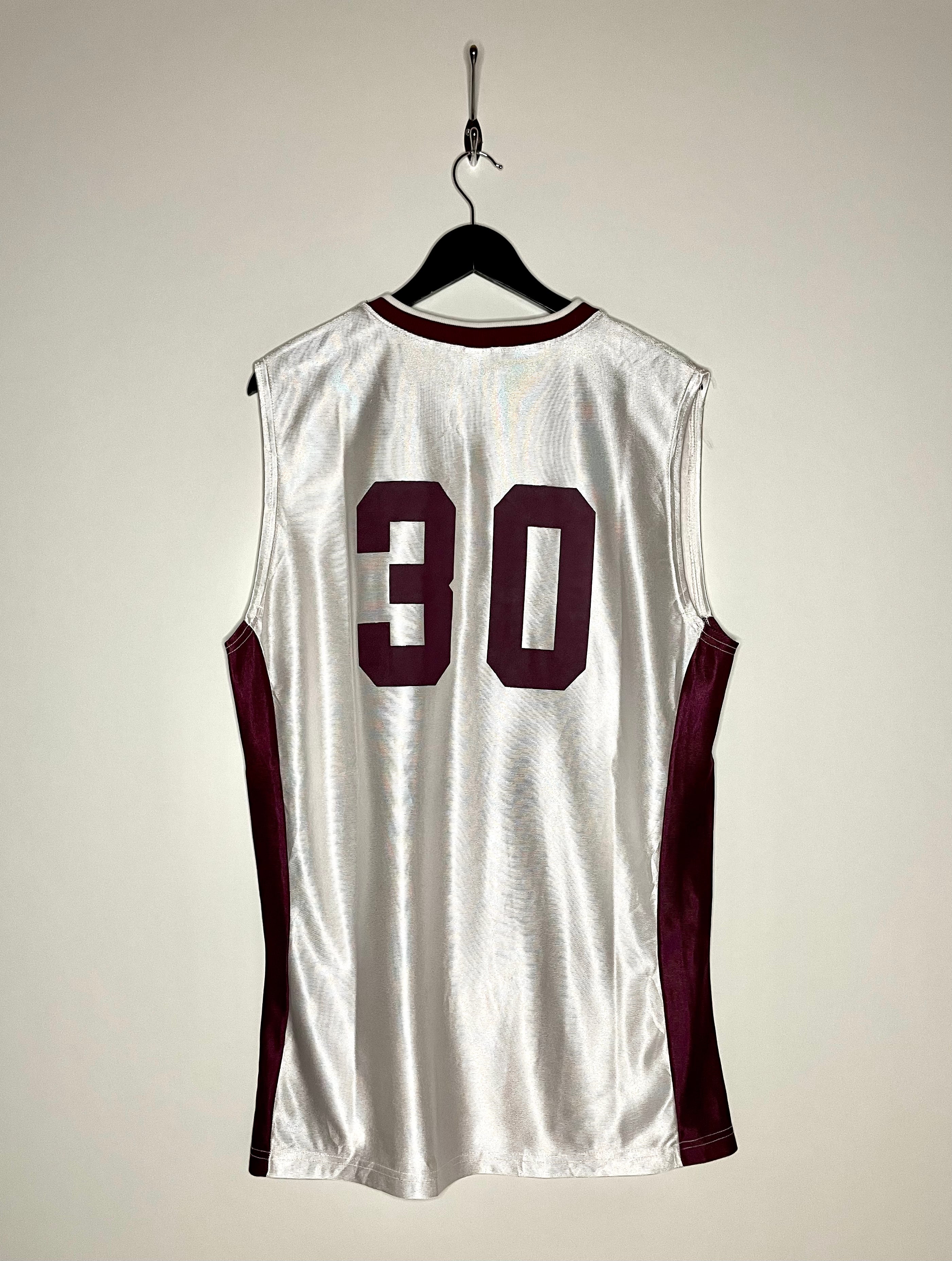 Fussel Athletic Basketball Jersey Antigo #30 Weiß/Rot Größe L