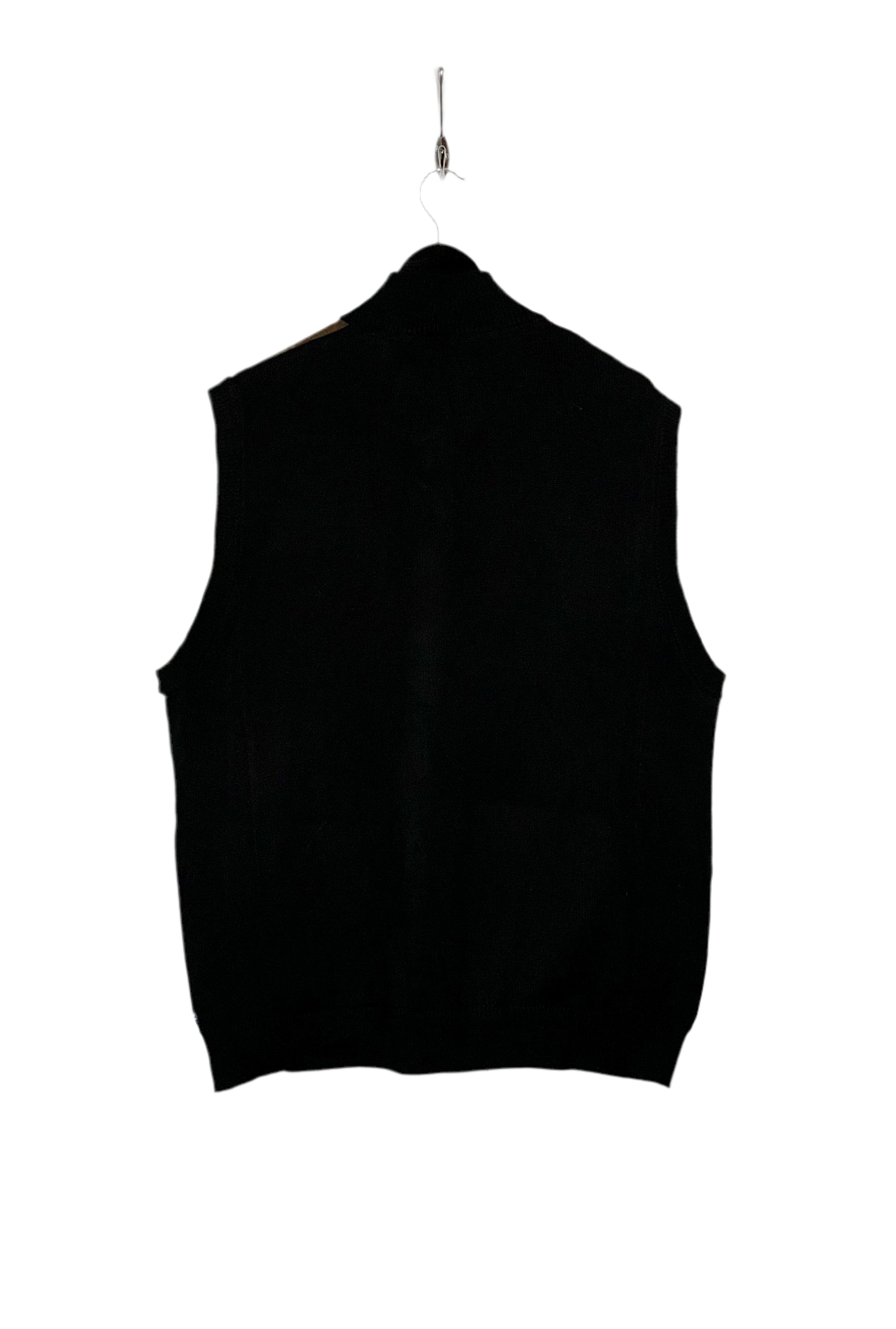 Chaps Vintage Knit Weste Schwarz Größe XL