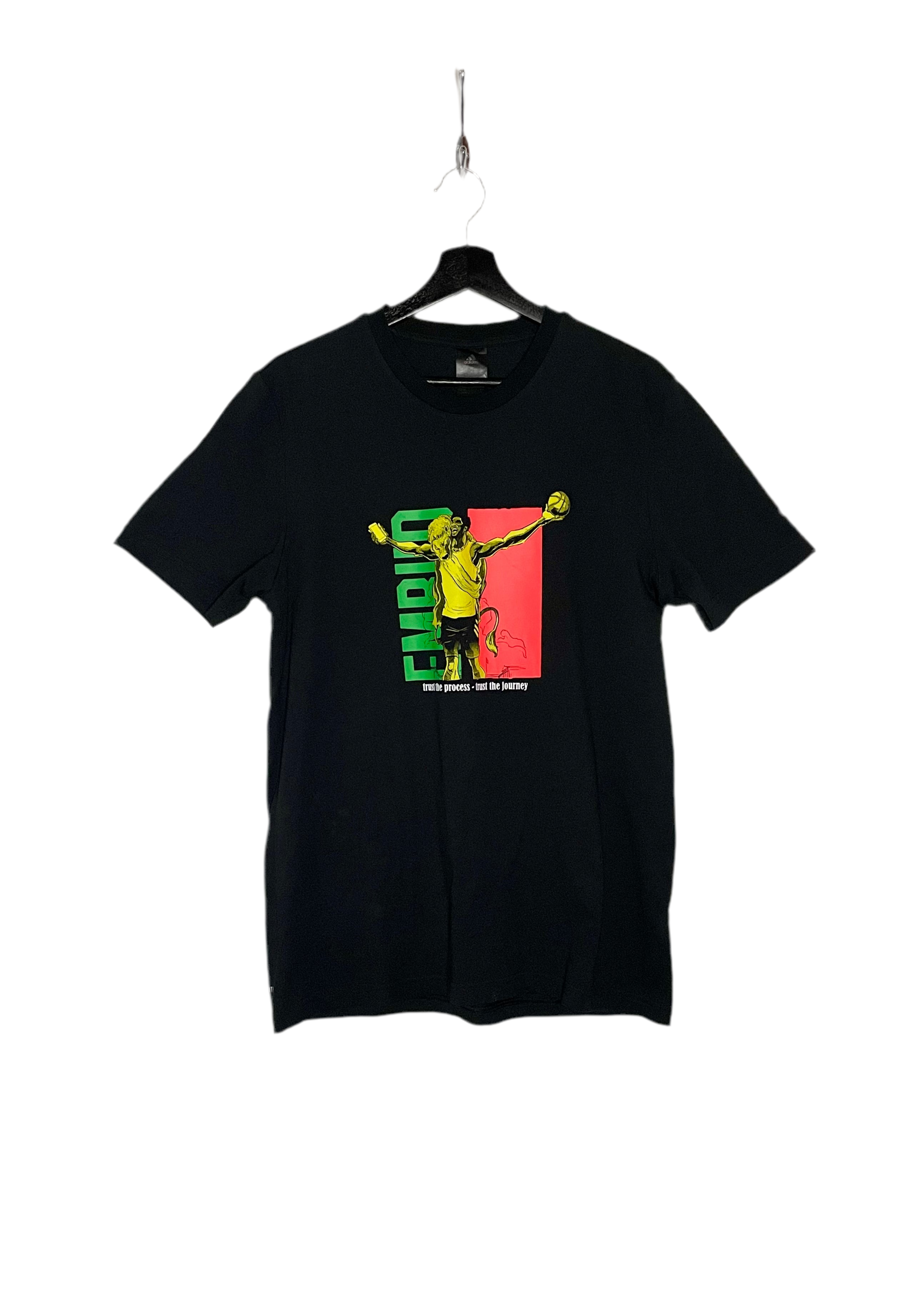 Adidas T-Shirt Embiid Schwarz Größe M