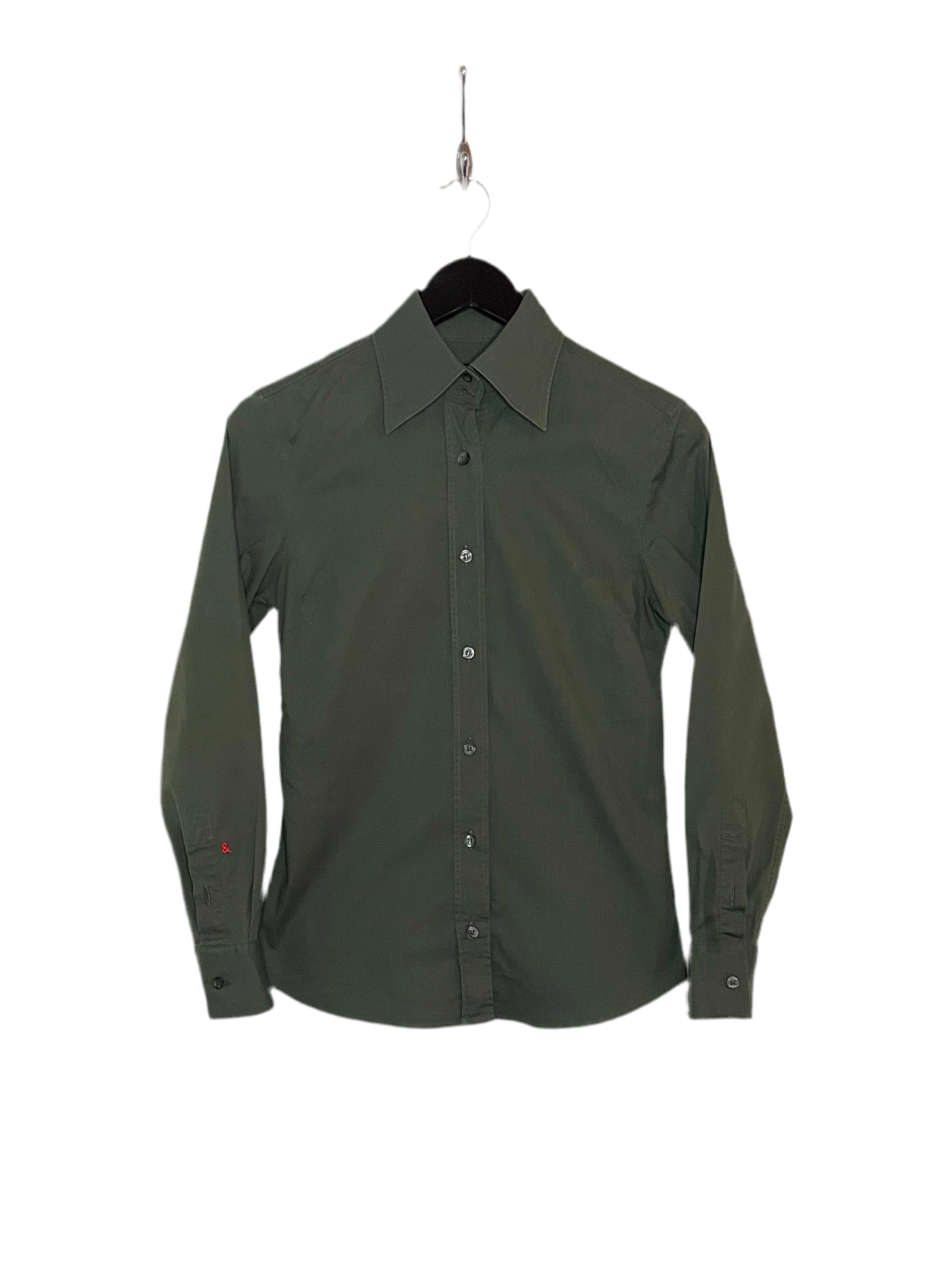 Dolce & Gabbana Damen Bluse Olivgrün Größe S