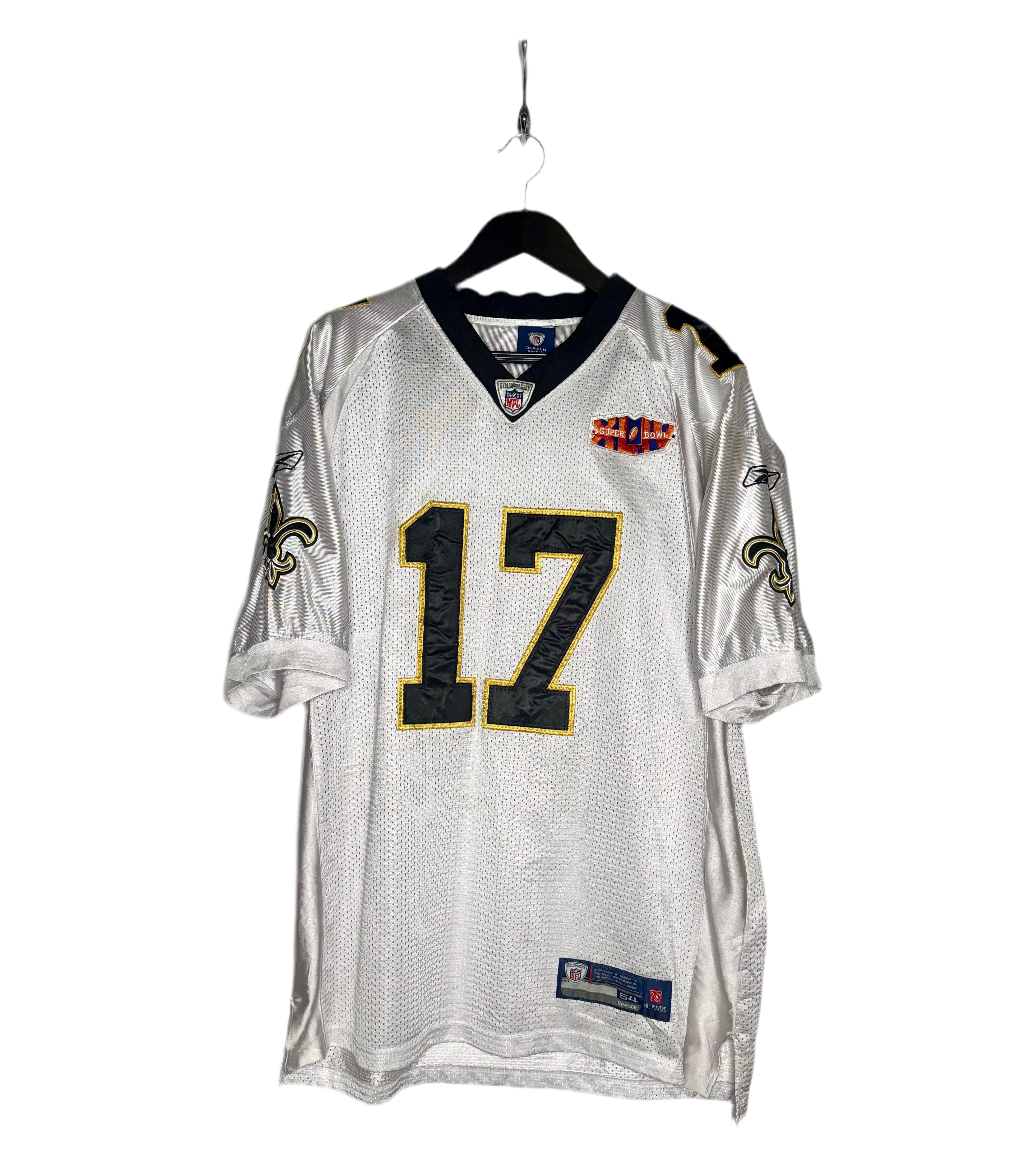 Reebok NFL New Orleans Saints Jersey #17 Robert Meachem Weiß Größe XL