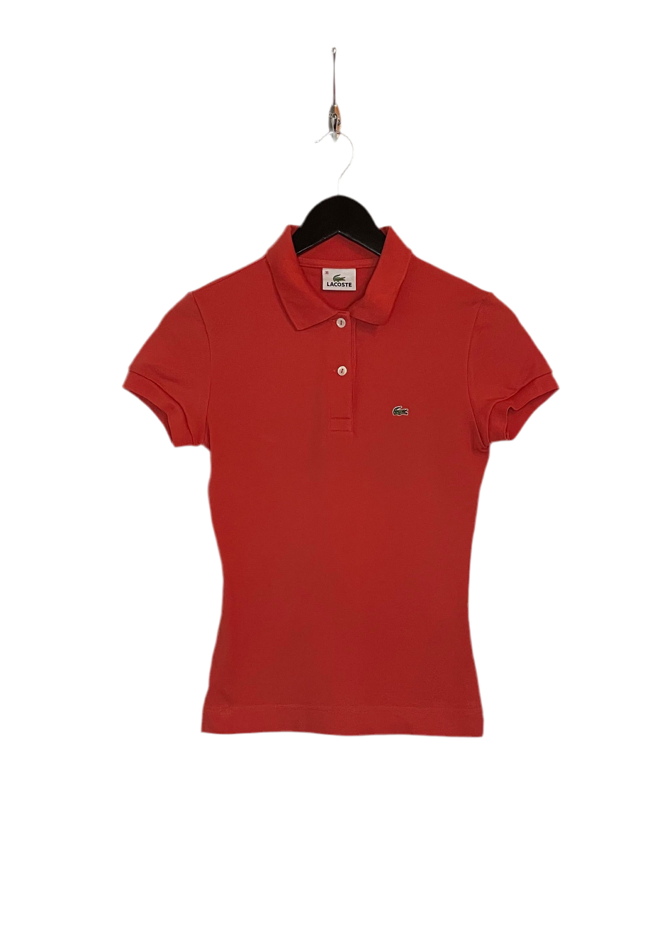 Lacoste Poloshirt Lachs Größe S Damen