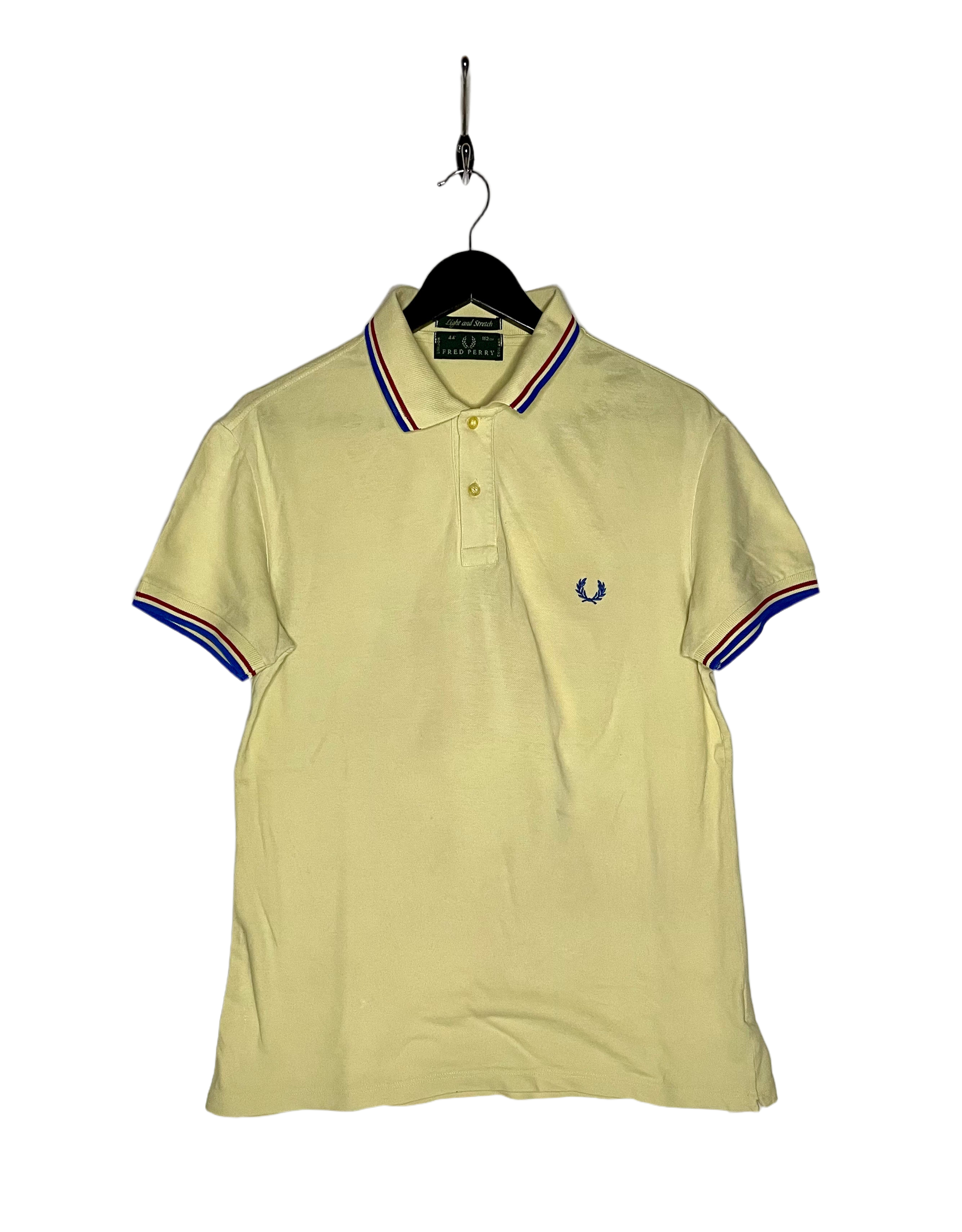 Fred Perry Vintage Polo Shirt Yellow Size M - Main Image
