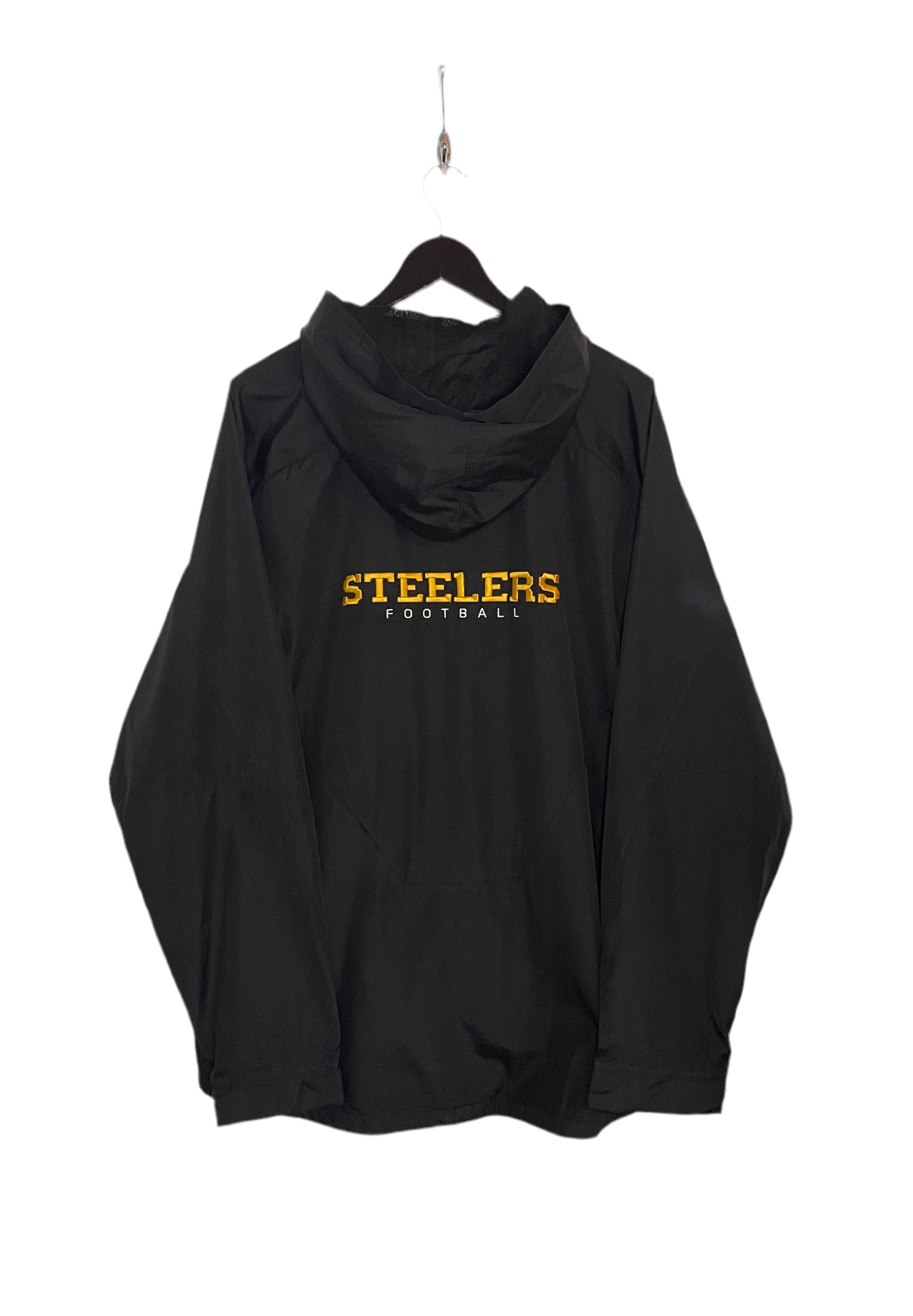 Reebok OnField Regenjacke Pittsburgh Steelers Schwarz Größe XL