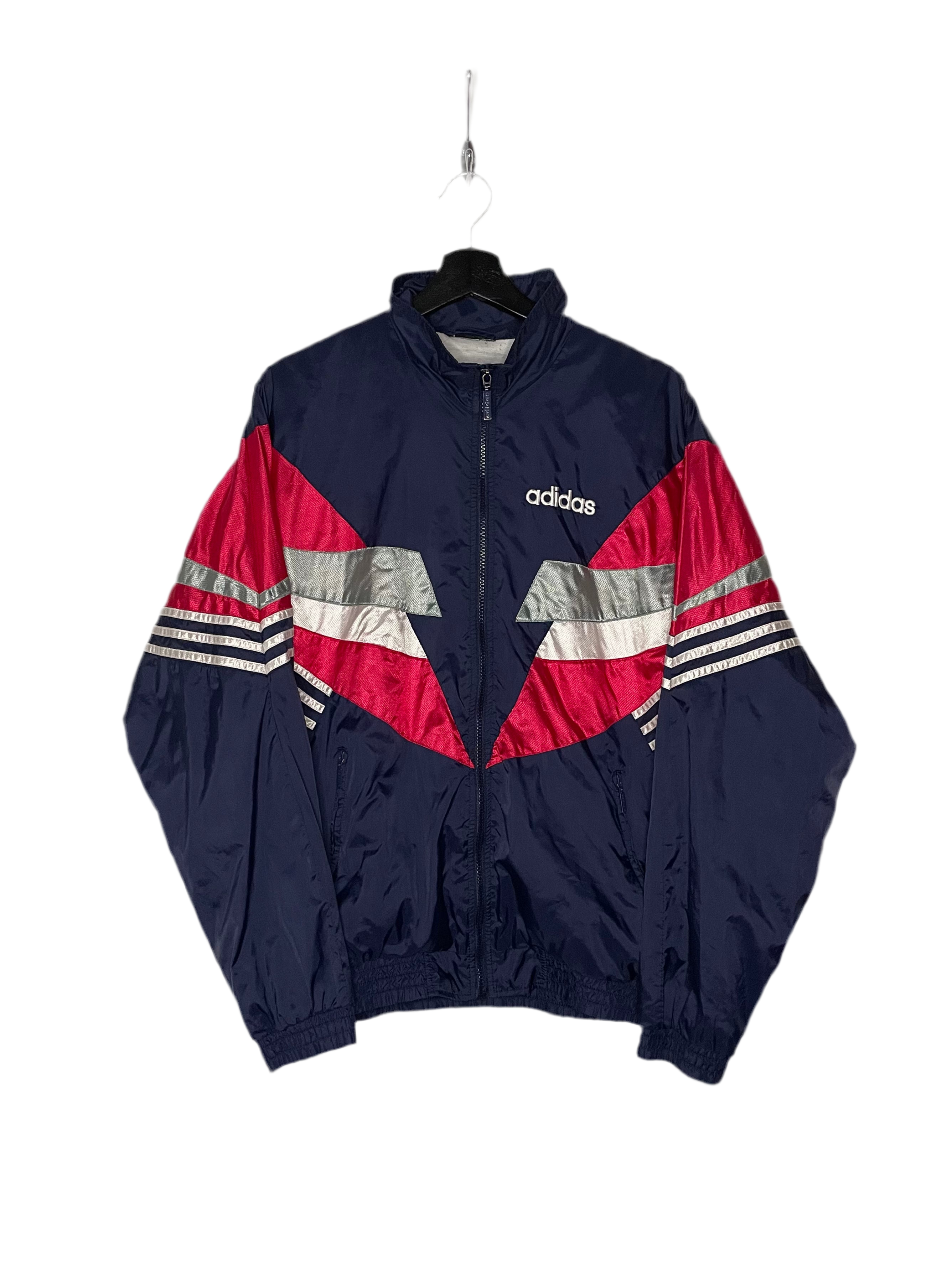 Adidas Vintage Trainingsjacke Rot/Blau Größe M