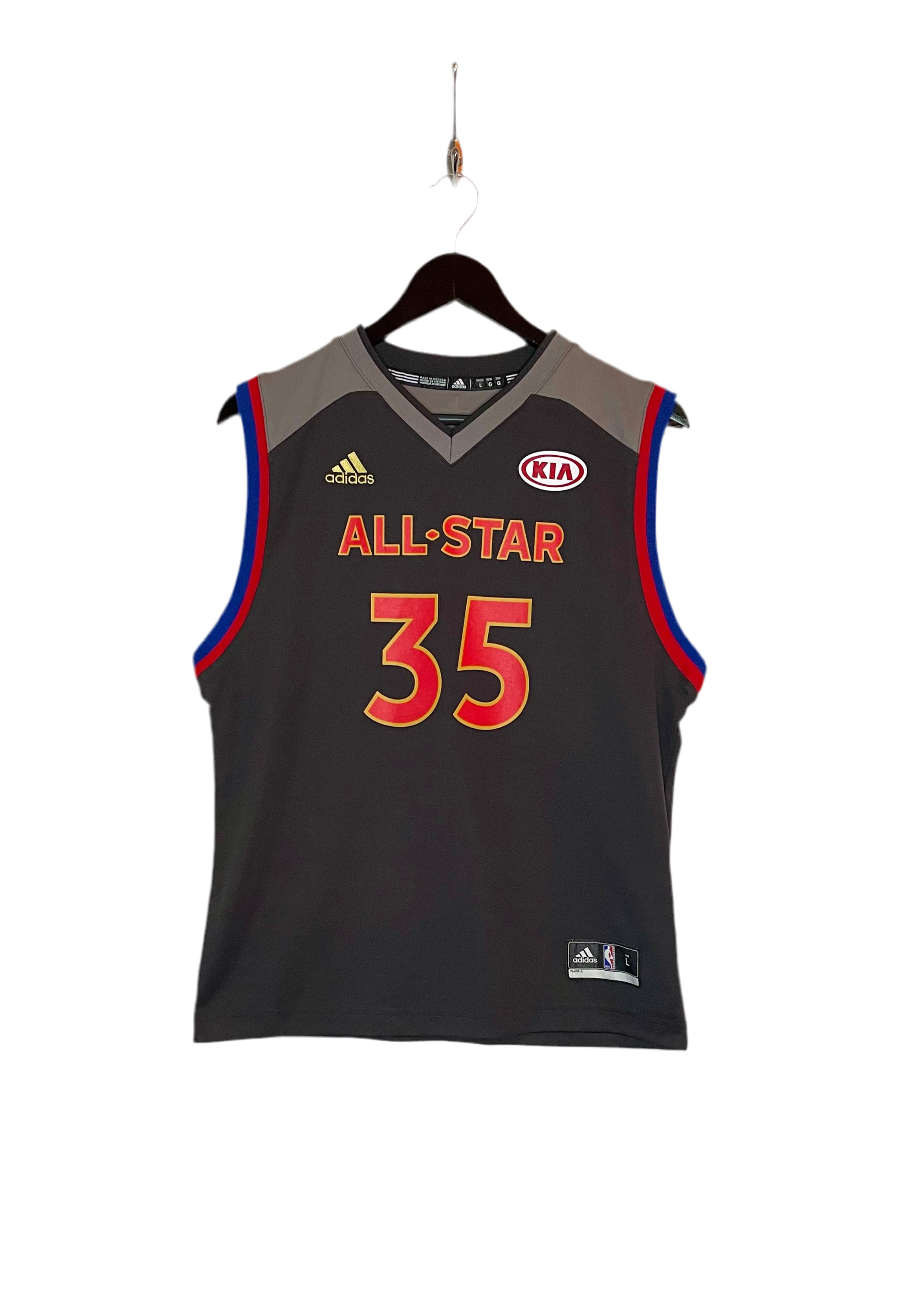 Adidas 2017 NBA All Star Jersey 35 Kevin Durant Schwarz GroBe L Kids