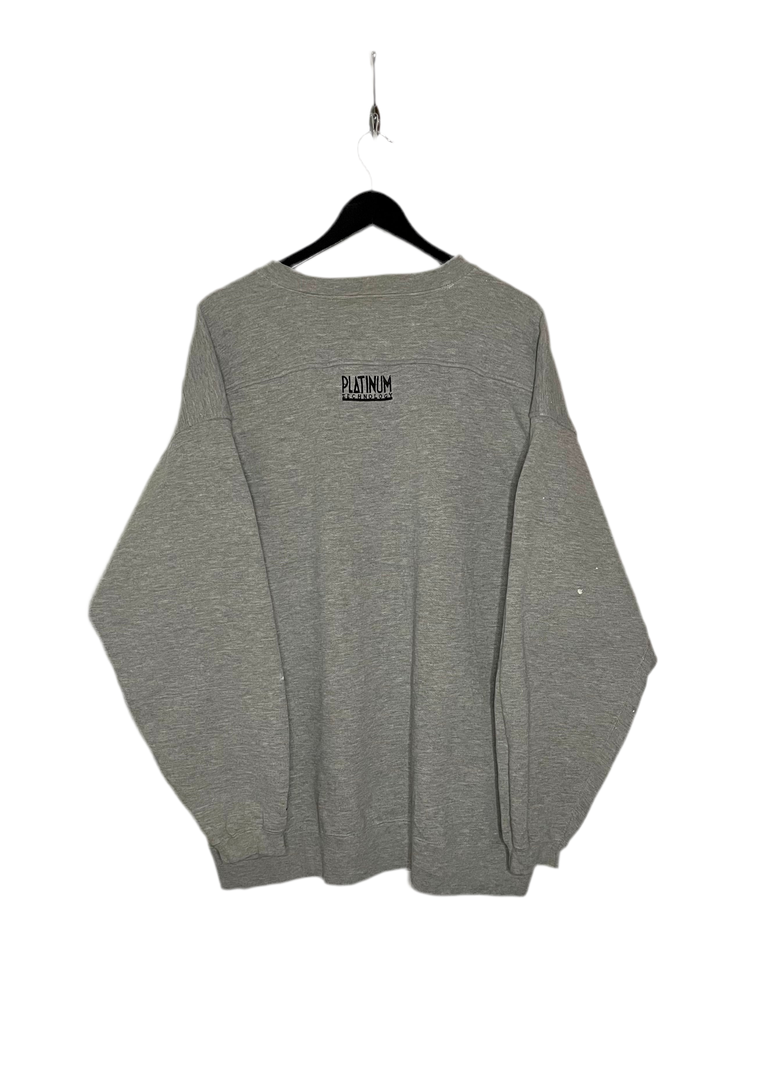 Starter Vintage Sweater Platinum Technology Grau Größe XXL