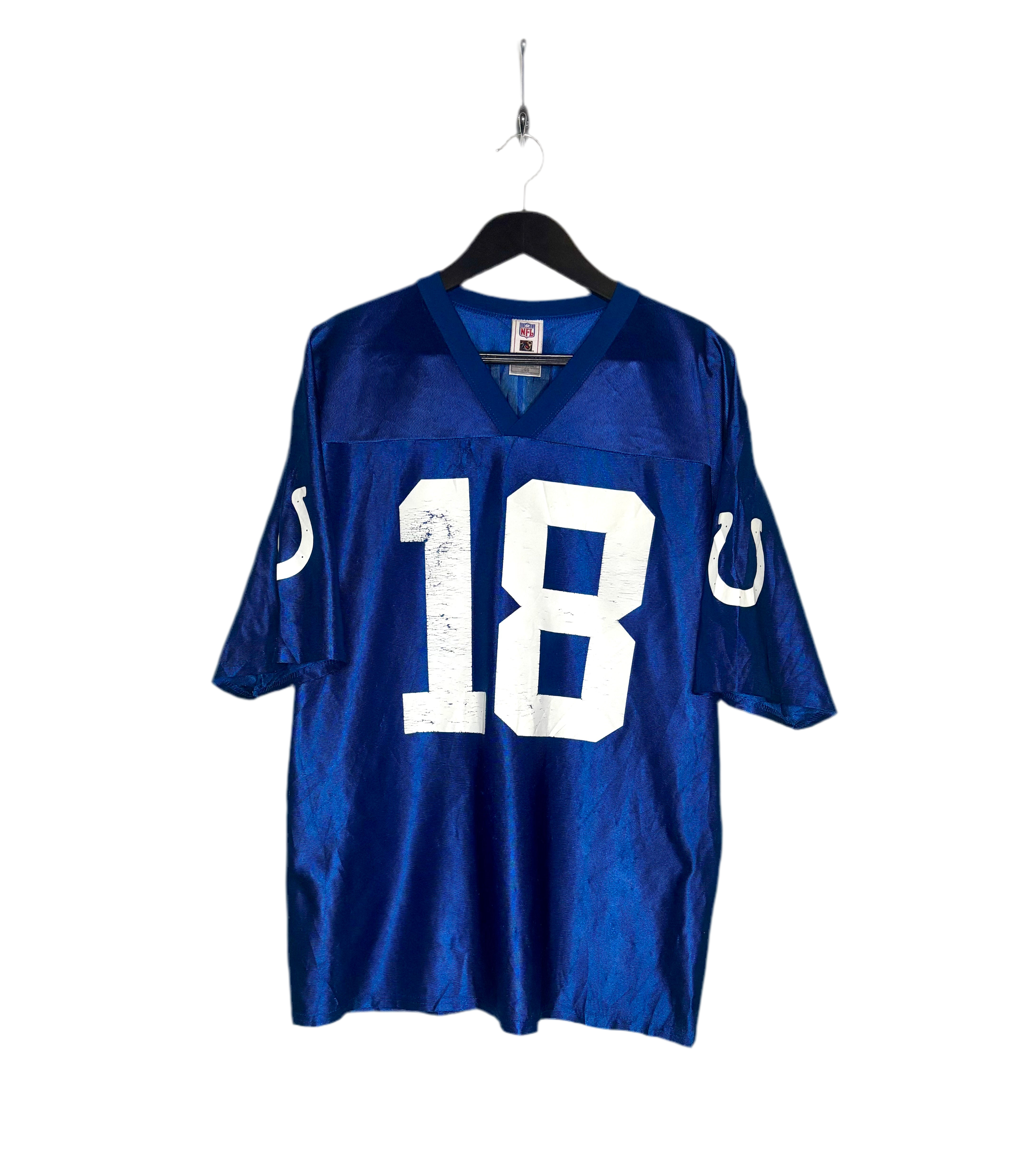 NFL Vintage Indianapolis Colts Jersey #18 Peyton Manning Blau Größe L