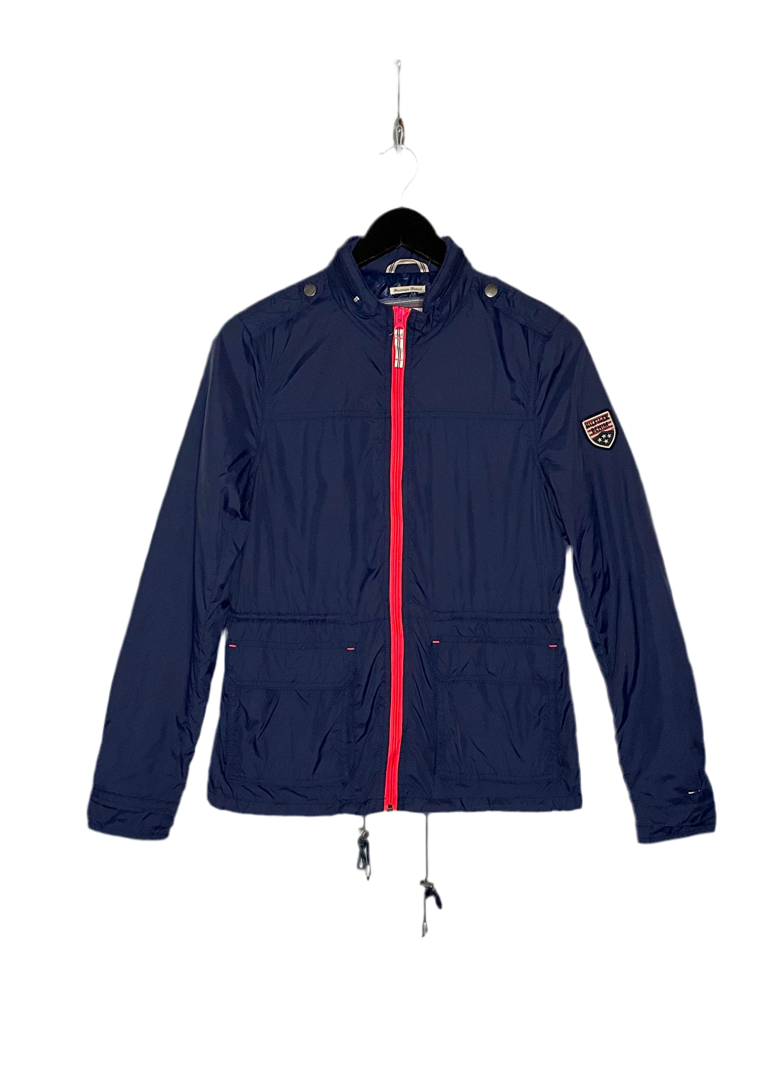 Hilfiger Denim Regenjacke Blau/Pink Größe M Damen