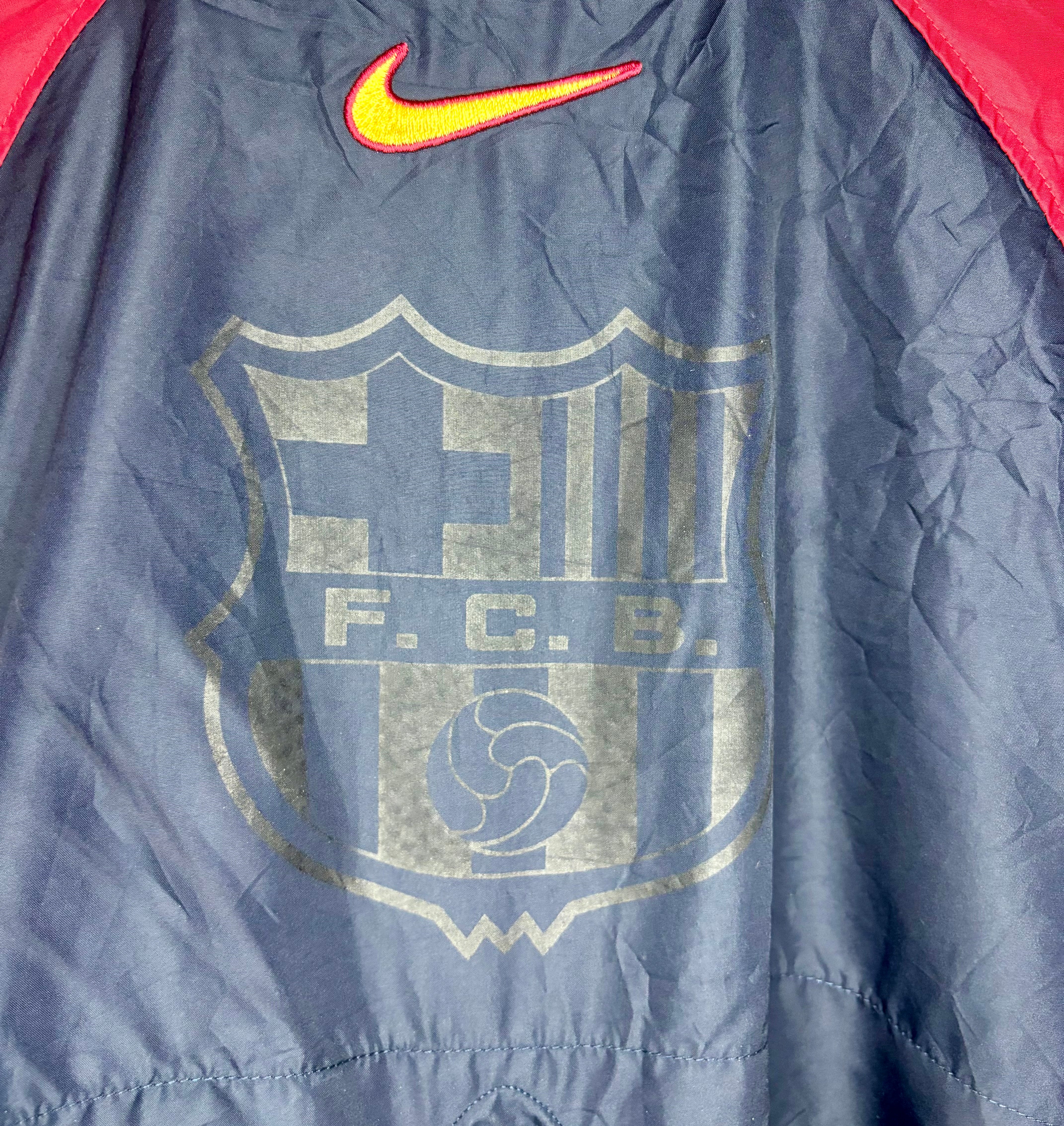 Nike Vintage FC Barcelona Trainingsjacke Rot/Blau Größe L