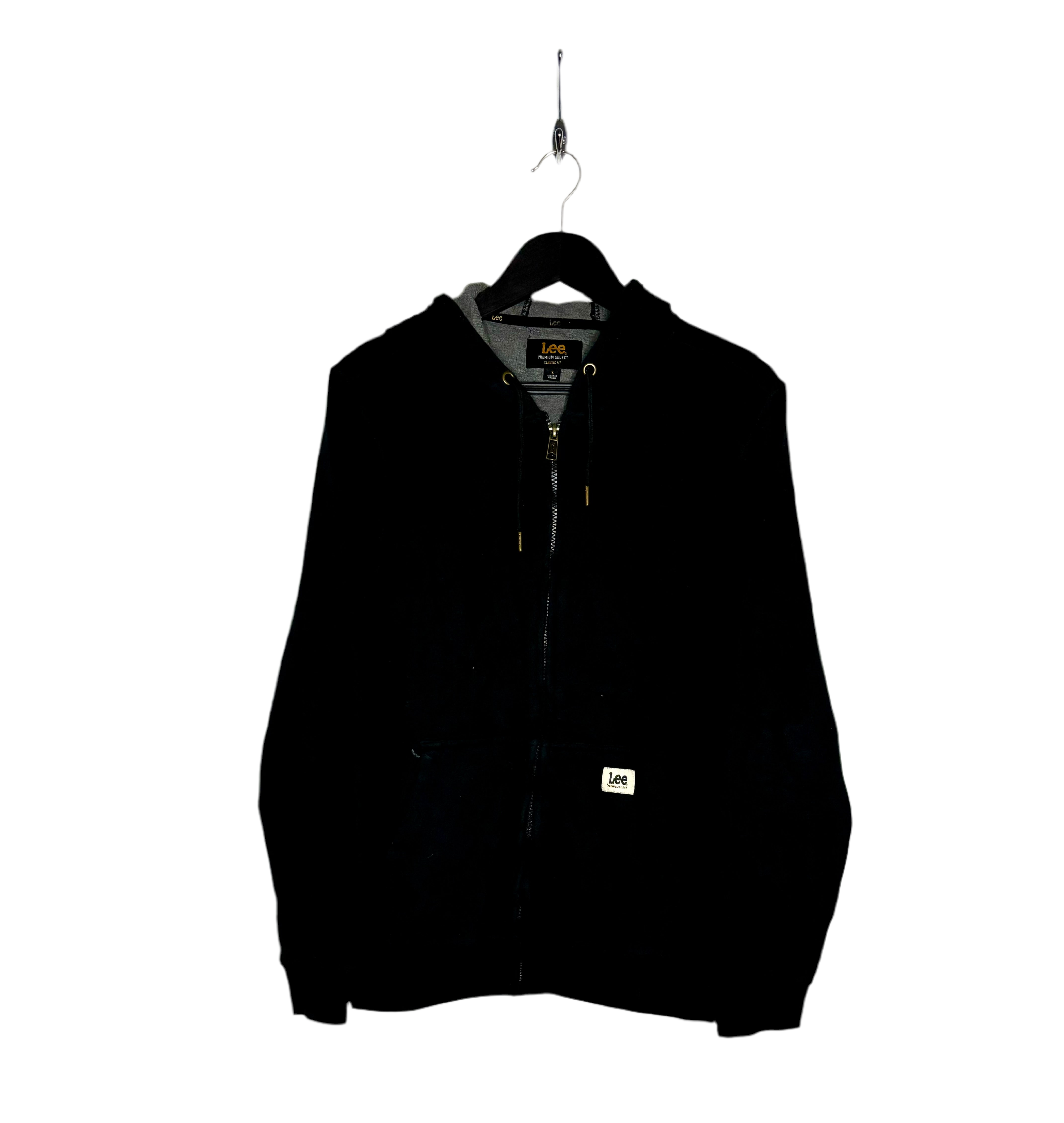 LEE Vintage Sweatshirt Jacke Schwarz Größe S