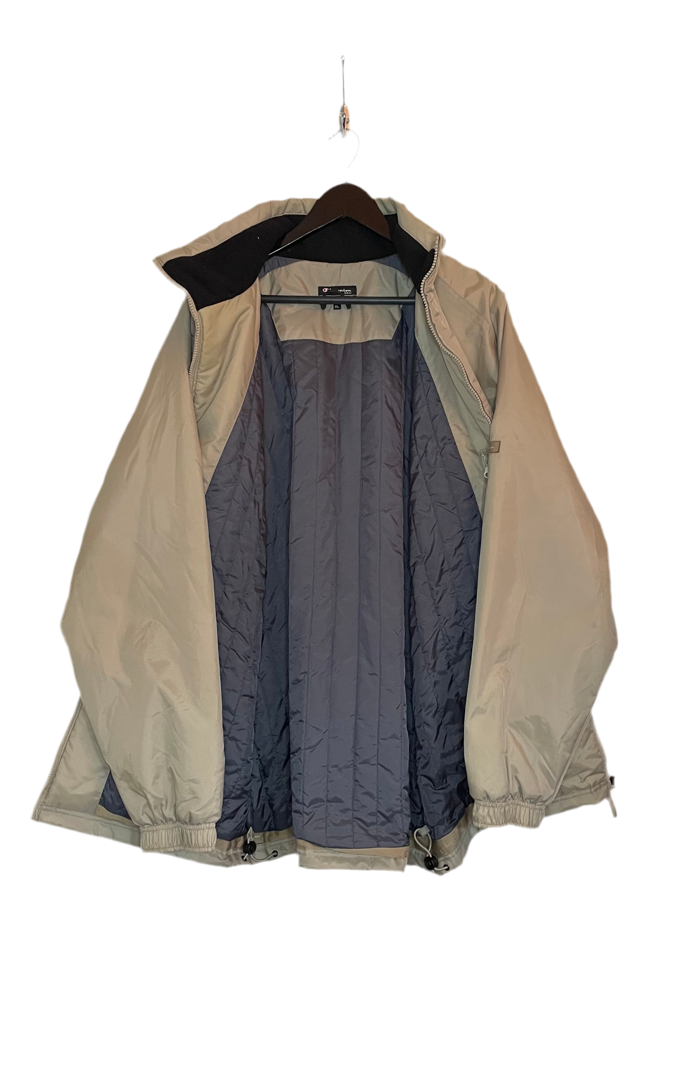 Champion Vintage Winterjacke Beige Größe XL