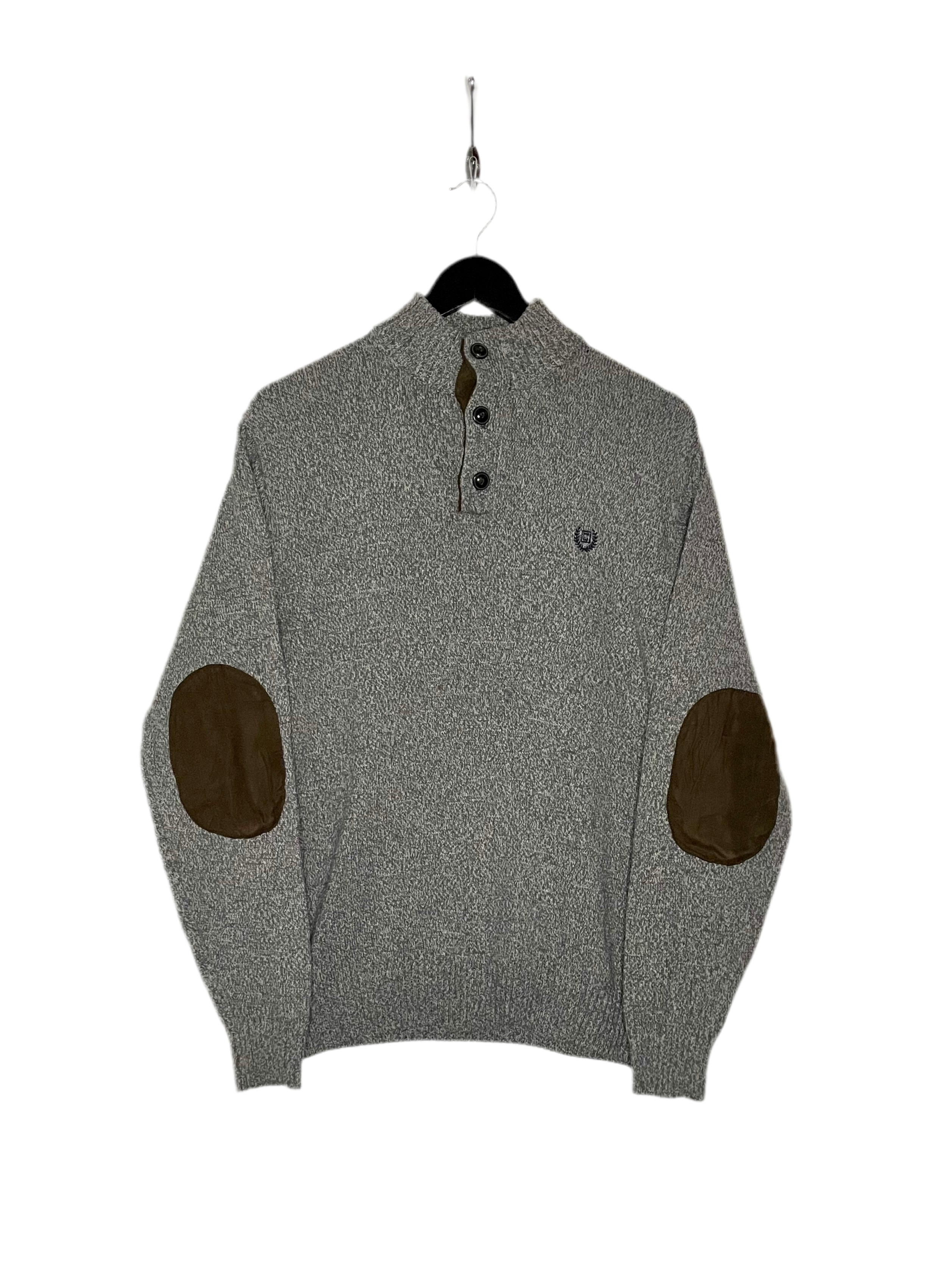 Chaps Vintage Knit Pullover Grau Größe L
