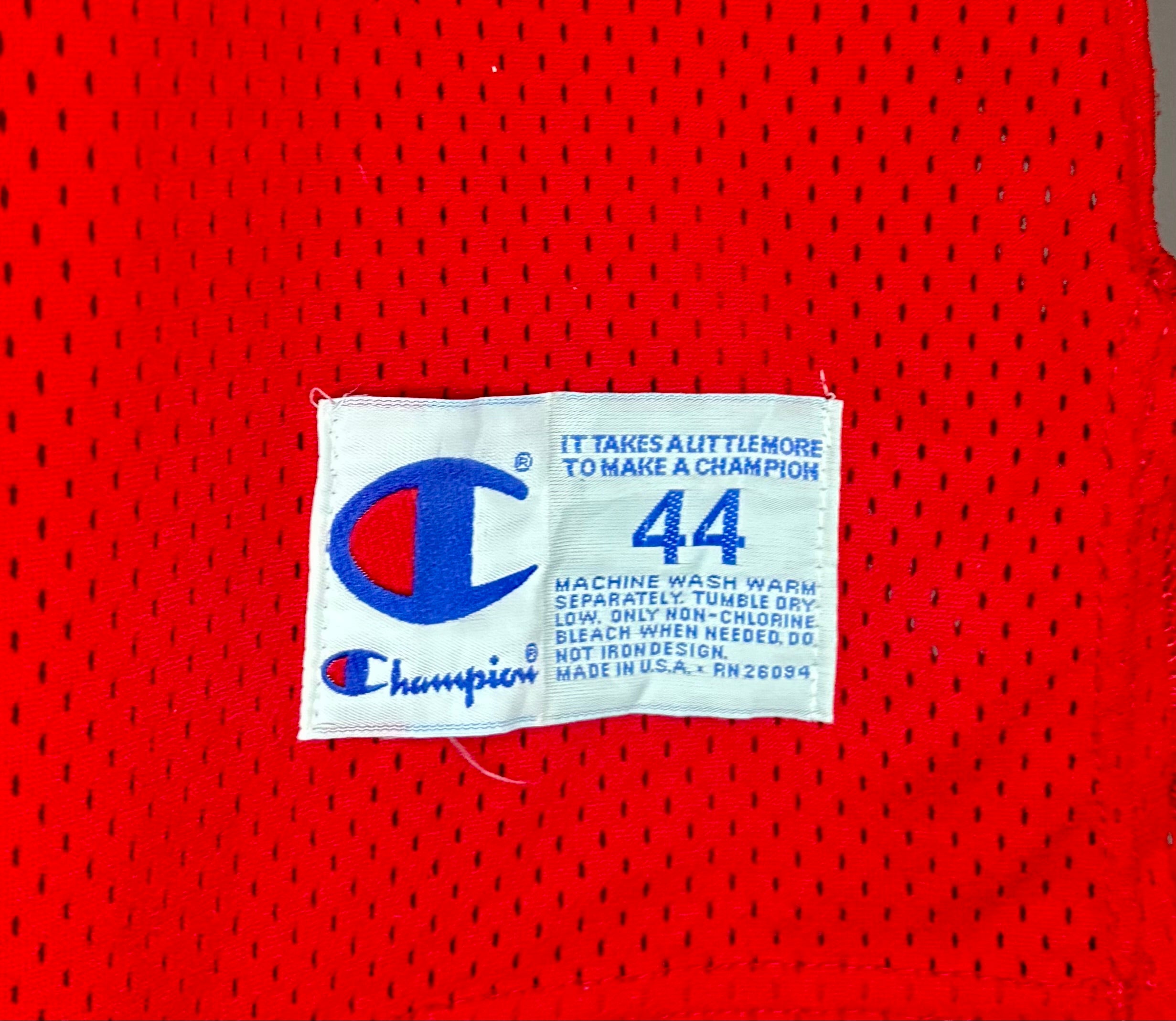 Champion NBA Vintage Chicago Bulls Jersey #23 Michael Jordan Rot Größe L