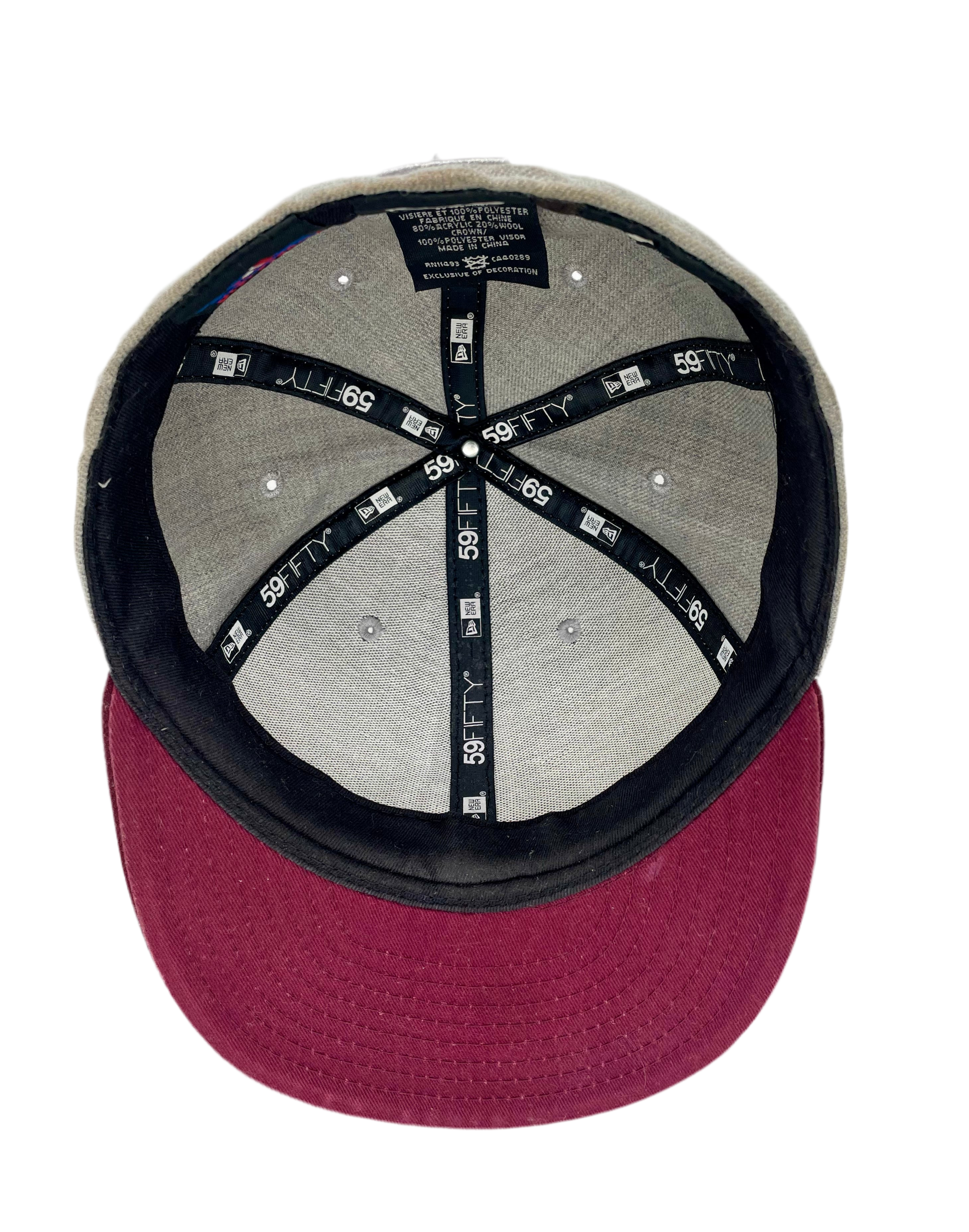 New Era 59Fifty Fitted Cap LA Dodgers Grau/Rot Größe 7 1/8