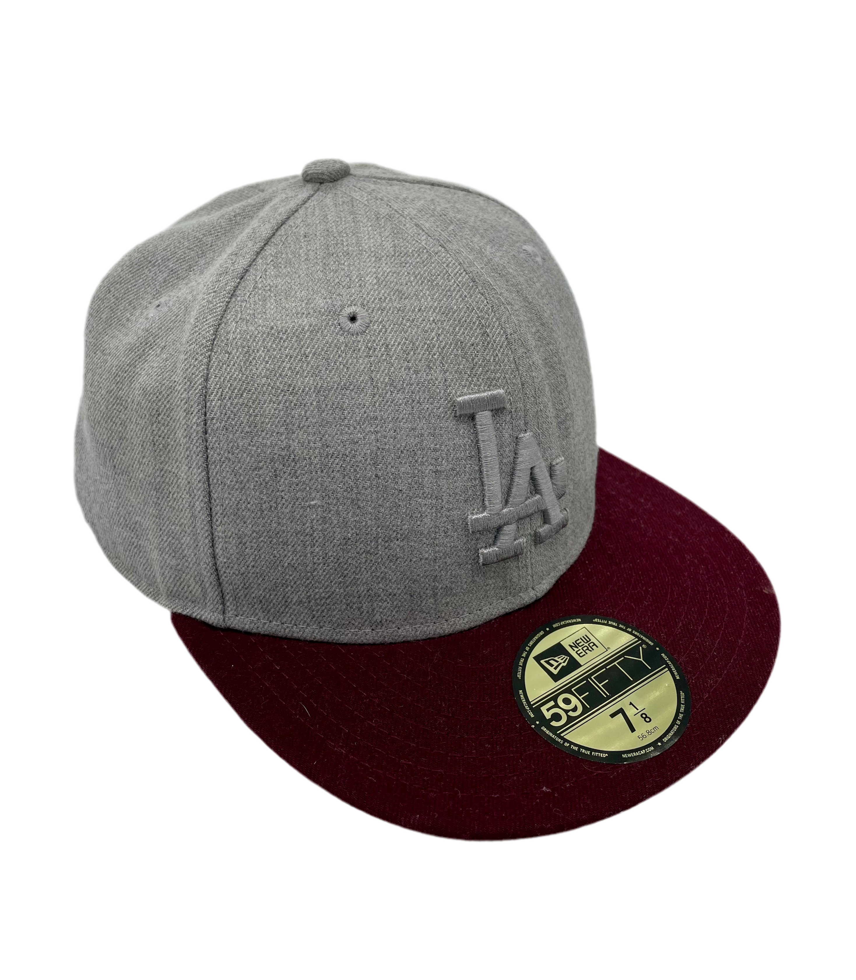 New Era 59Fifty Fitted Cap LA Dodgers Grau/Rot Größe 7 1/8