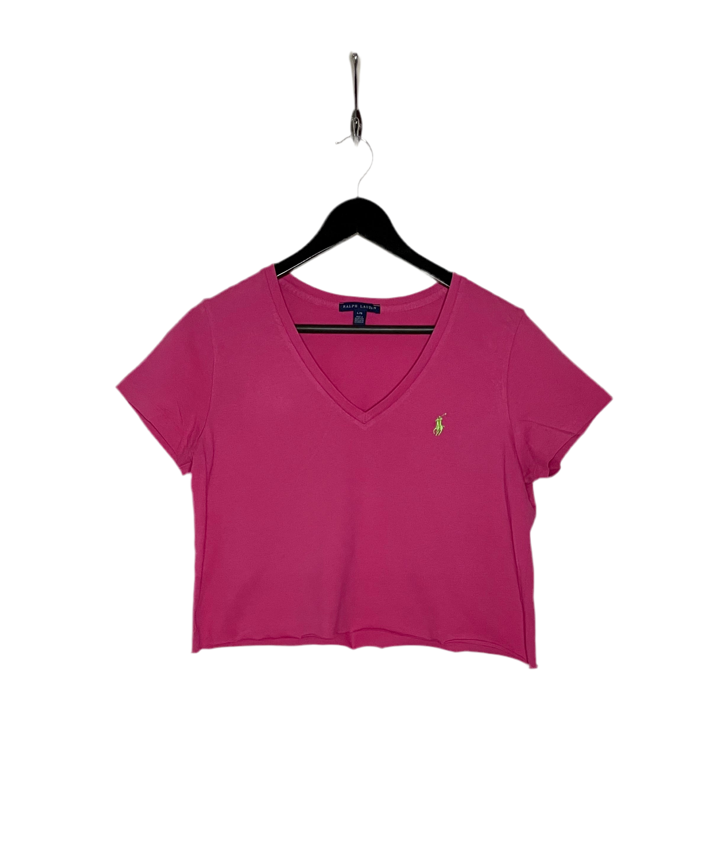 Ralph Lauren Crop Top Pink Größe L Damen