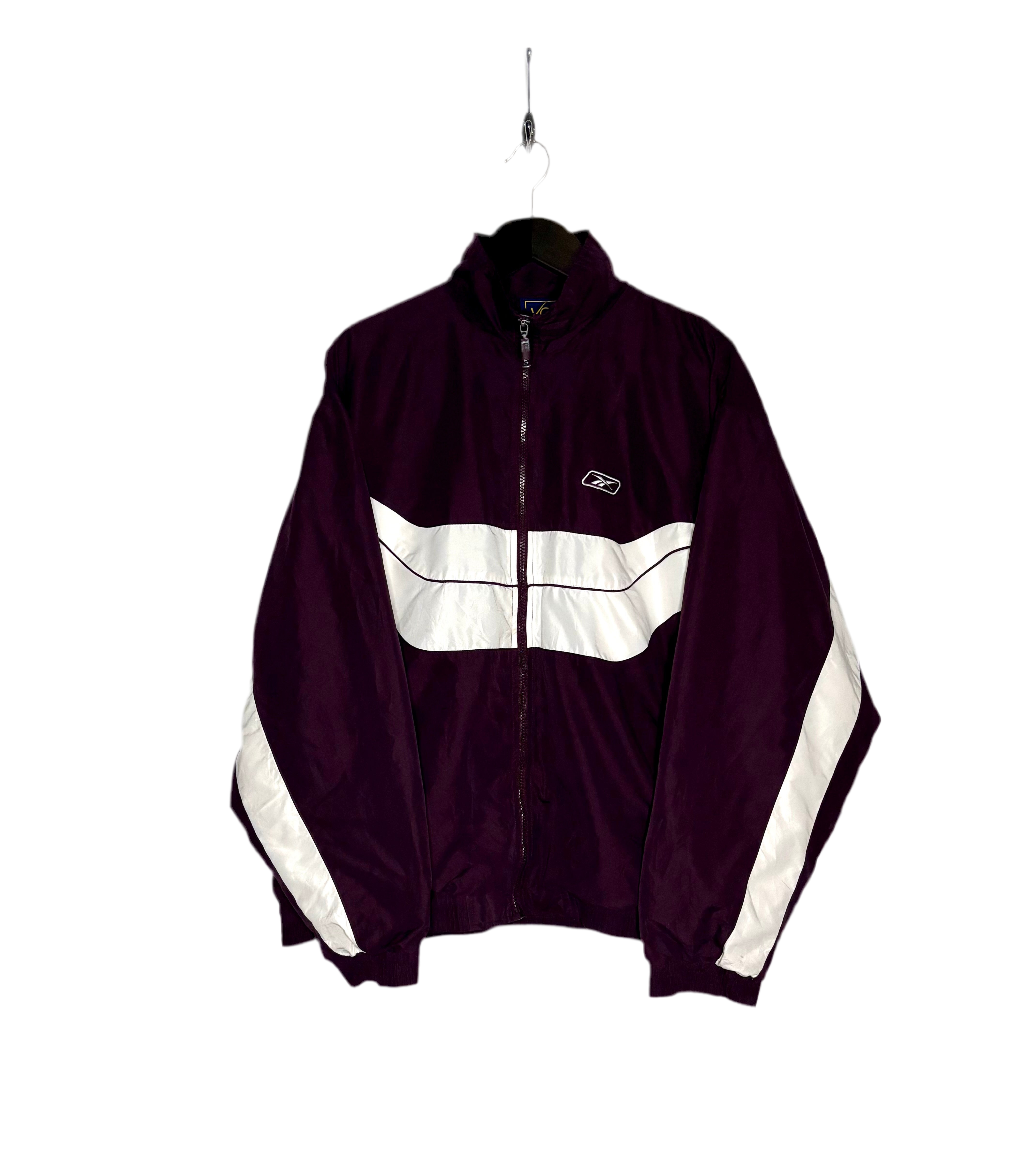 Reebok Vintage VOS Sports Track Jacket Schwarz/Weiß Größe XL
