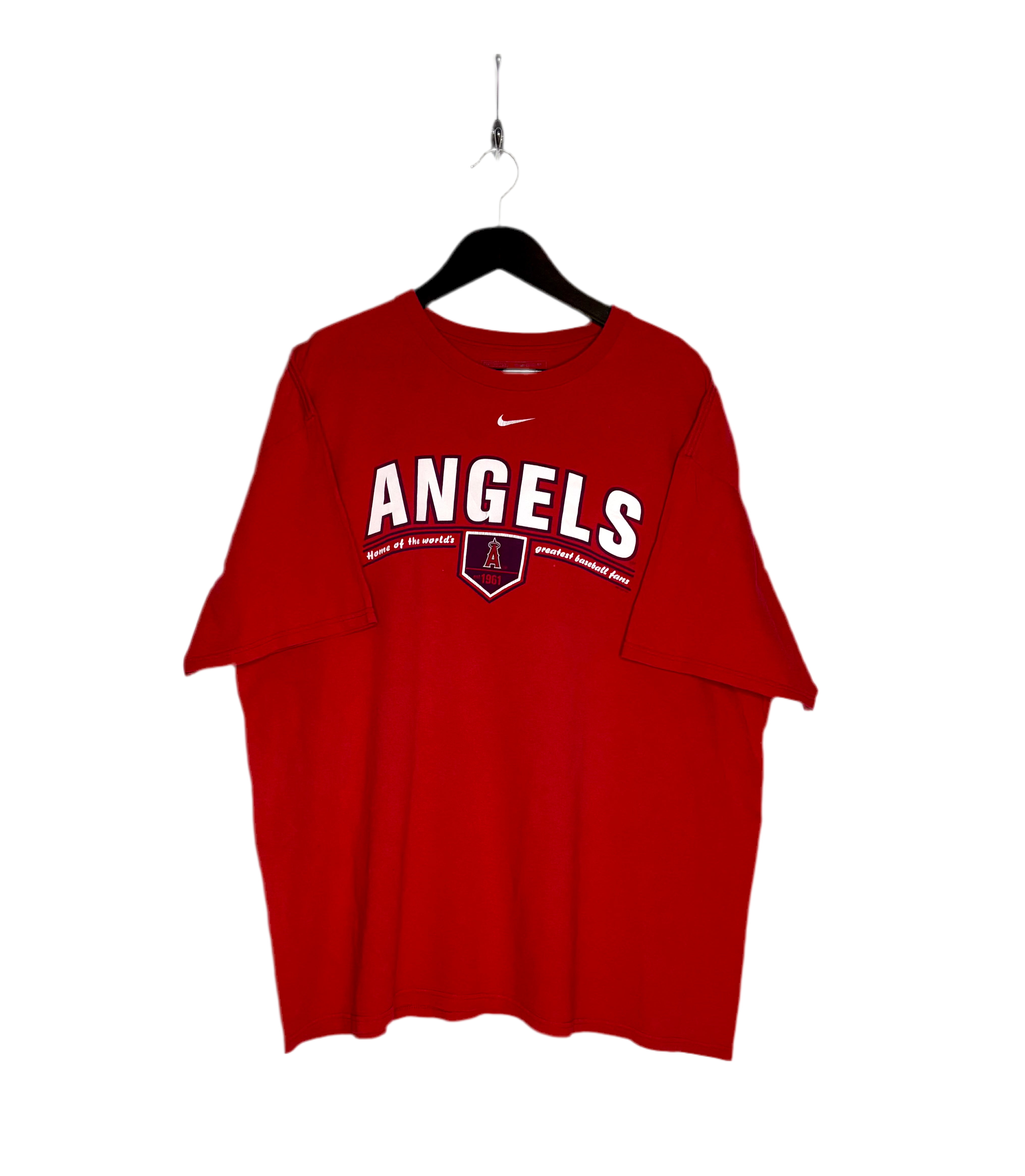 Nike MLB Los Angeles Angels T-Shirt Rot Größe XL