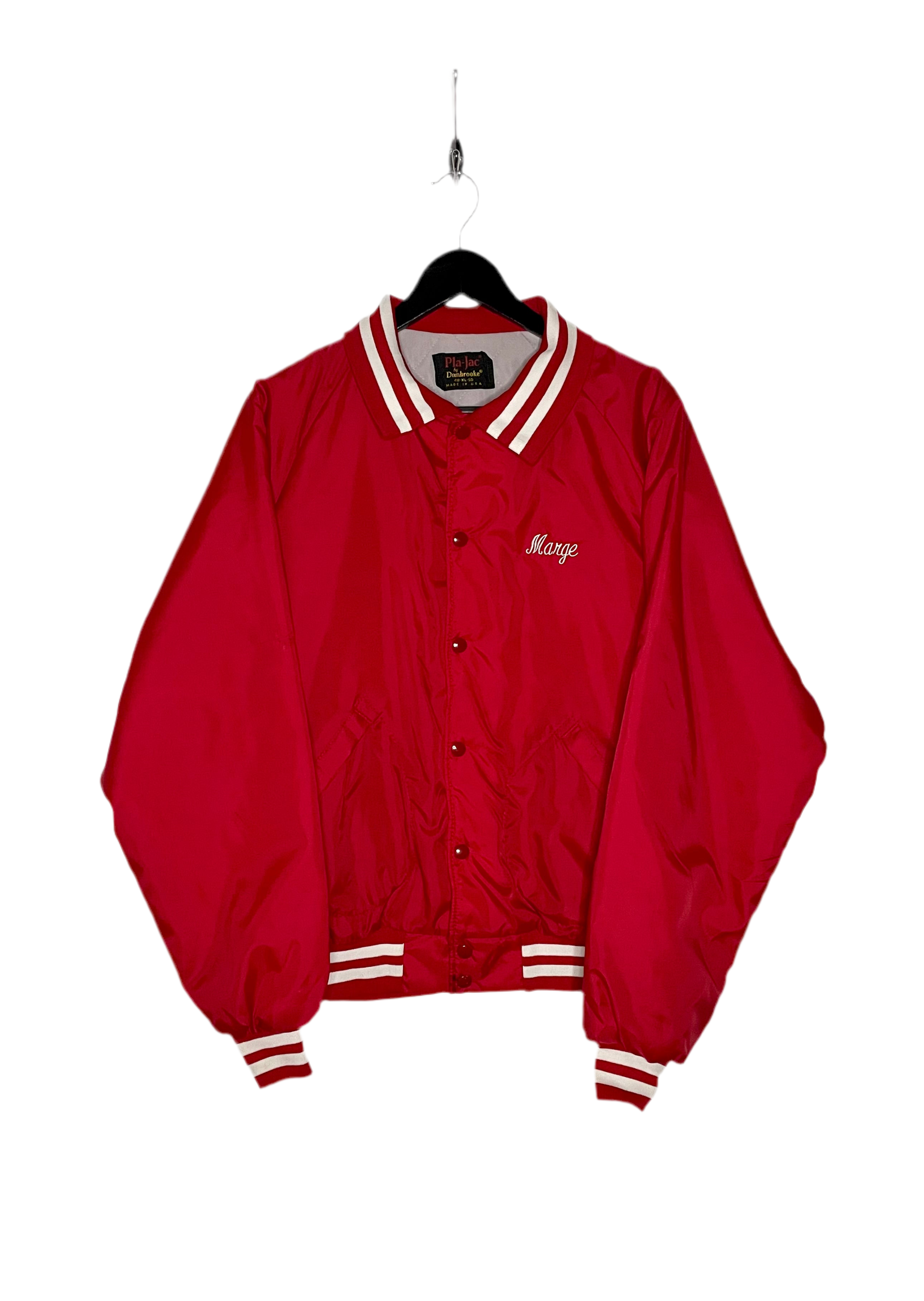 Dunbrooke Vintage Baseball Jacke Mayhill Fire District Rot Größe XL