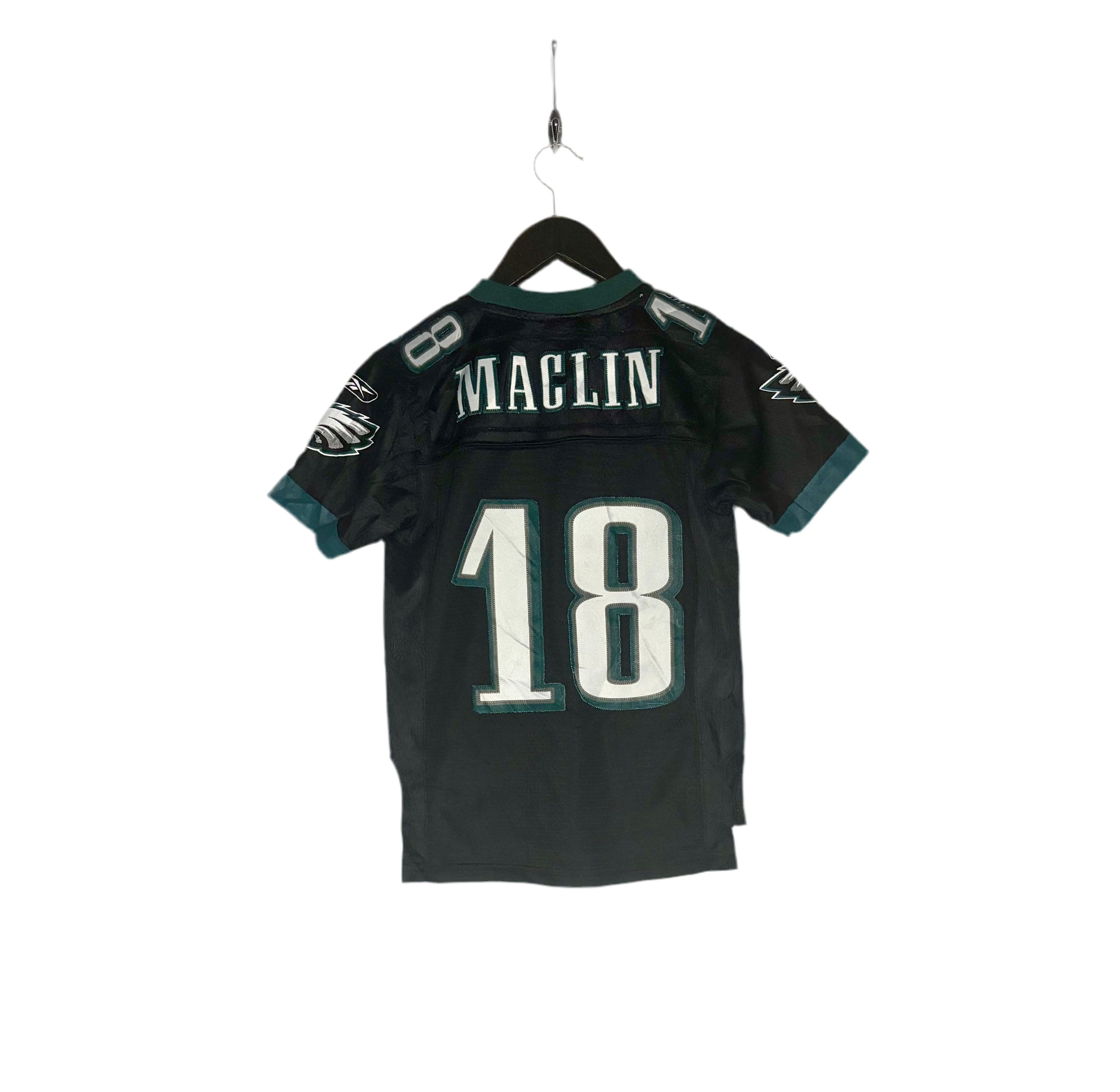 Reebok NFL Vintage Philadelphia Eagles Jersey #18 Jeremy Maclin Schwarz Größe S Kinder