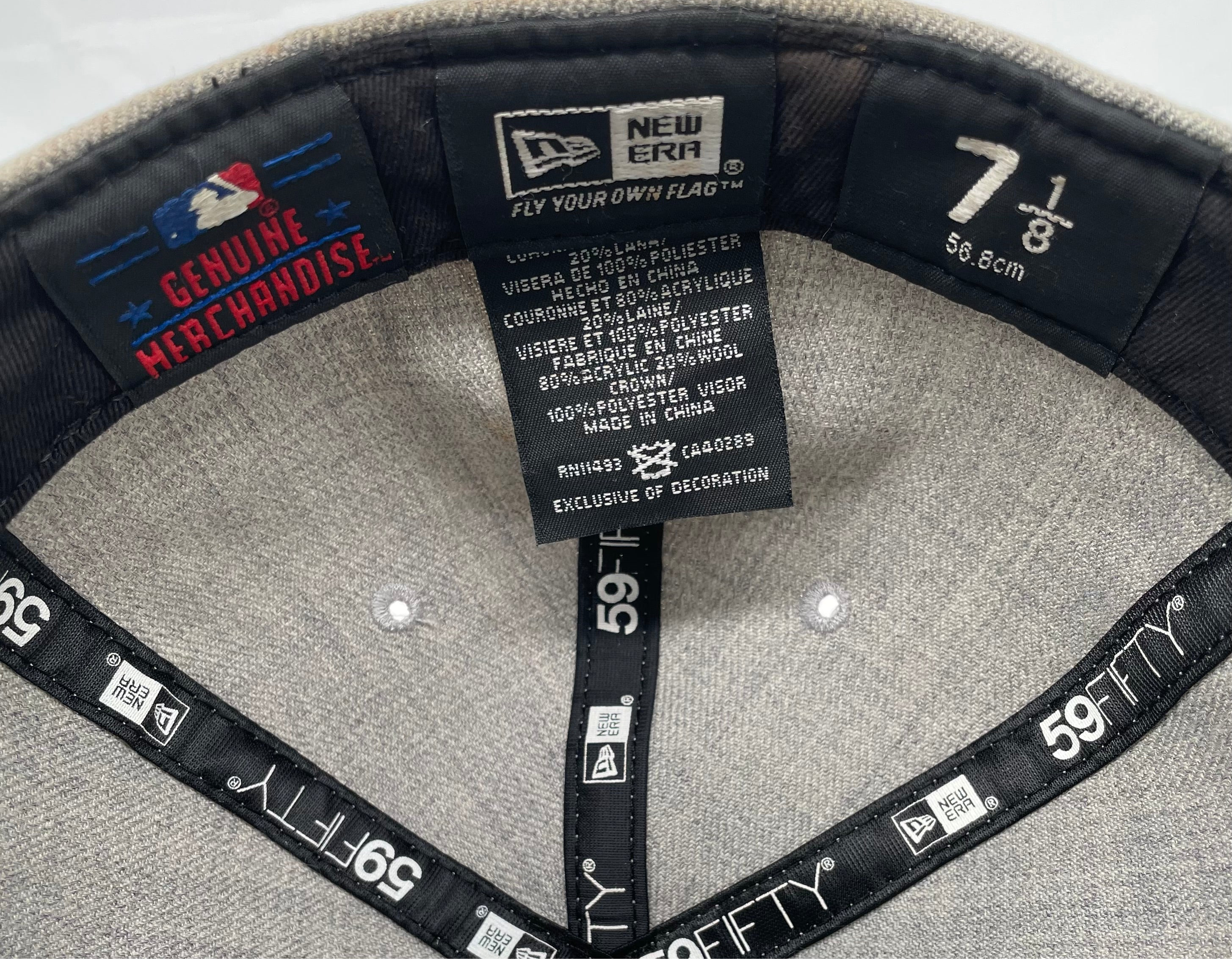 New Era 59Fifty Fitted Cap LA Dodgers Grau/Rot Größe 7 1/8