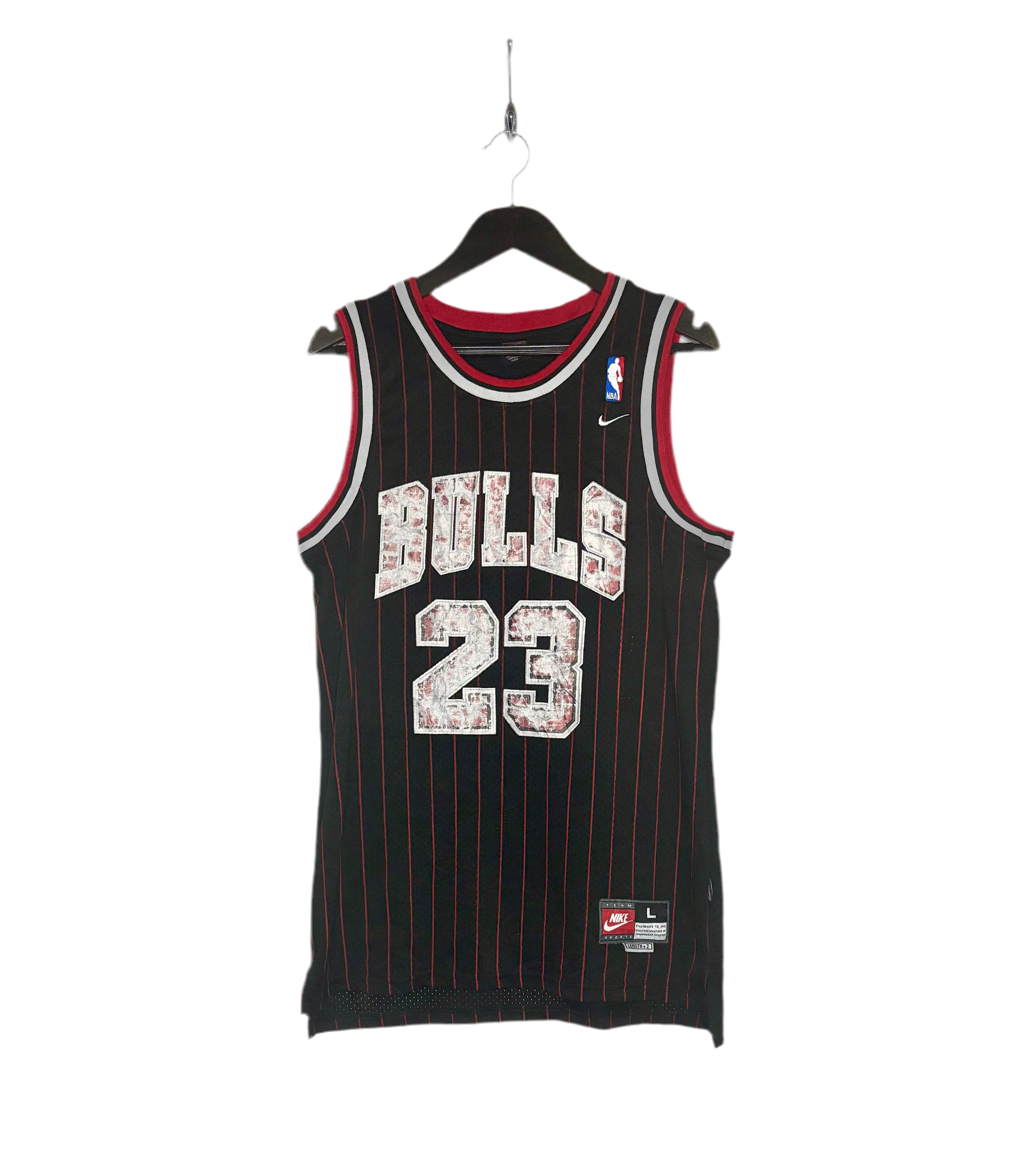 Nike NBA Vintage Chicago Bulls Jersey #23 Michael Jordan Schwarz Größe L