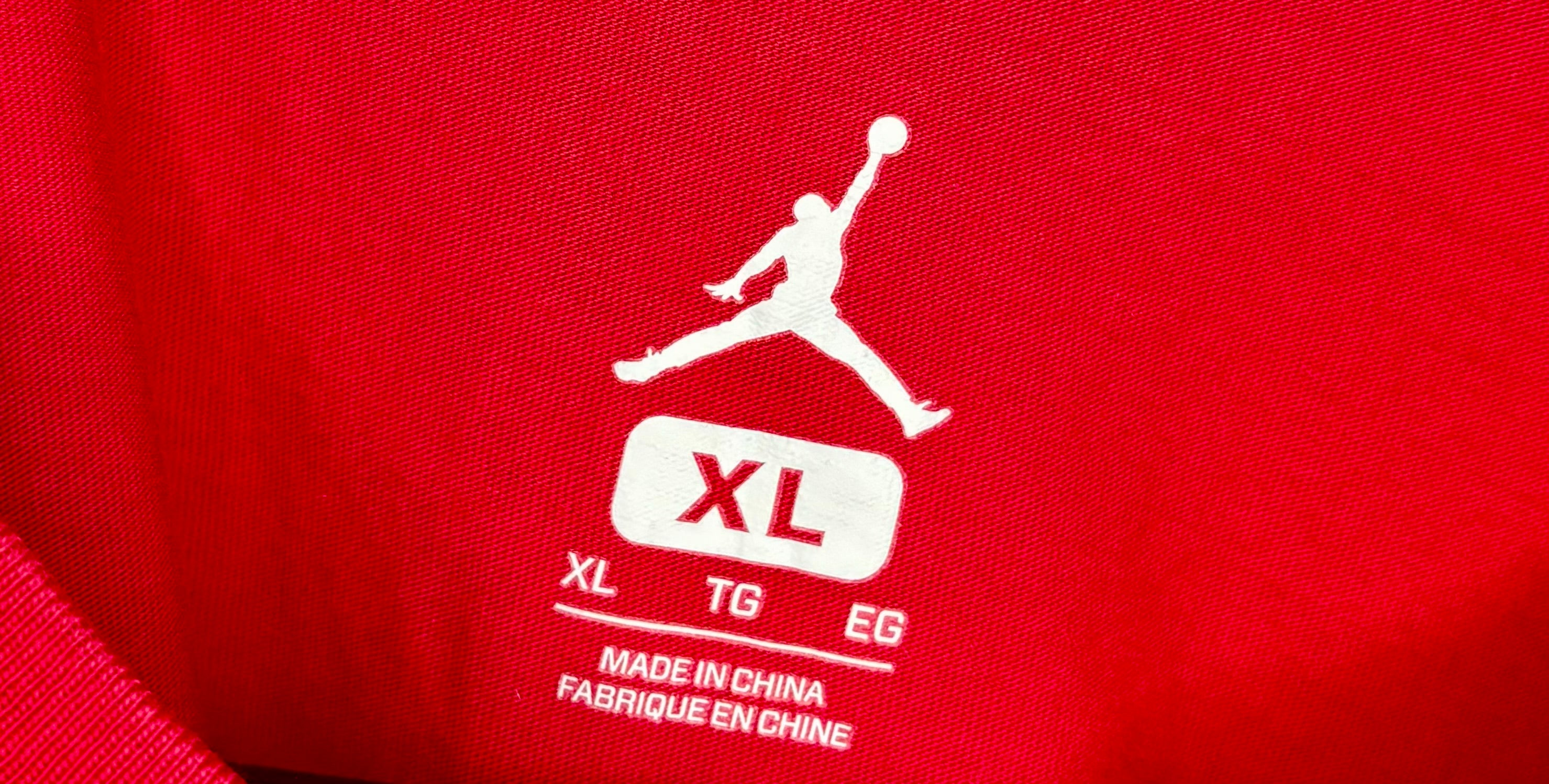 Air Jordan Vintage T-Shirt Rot Größe XL