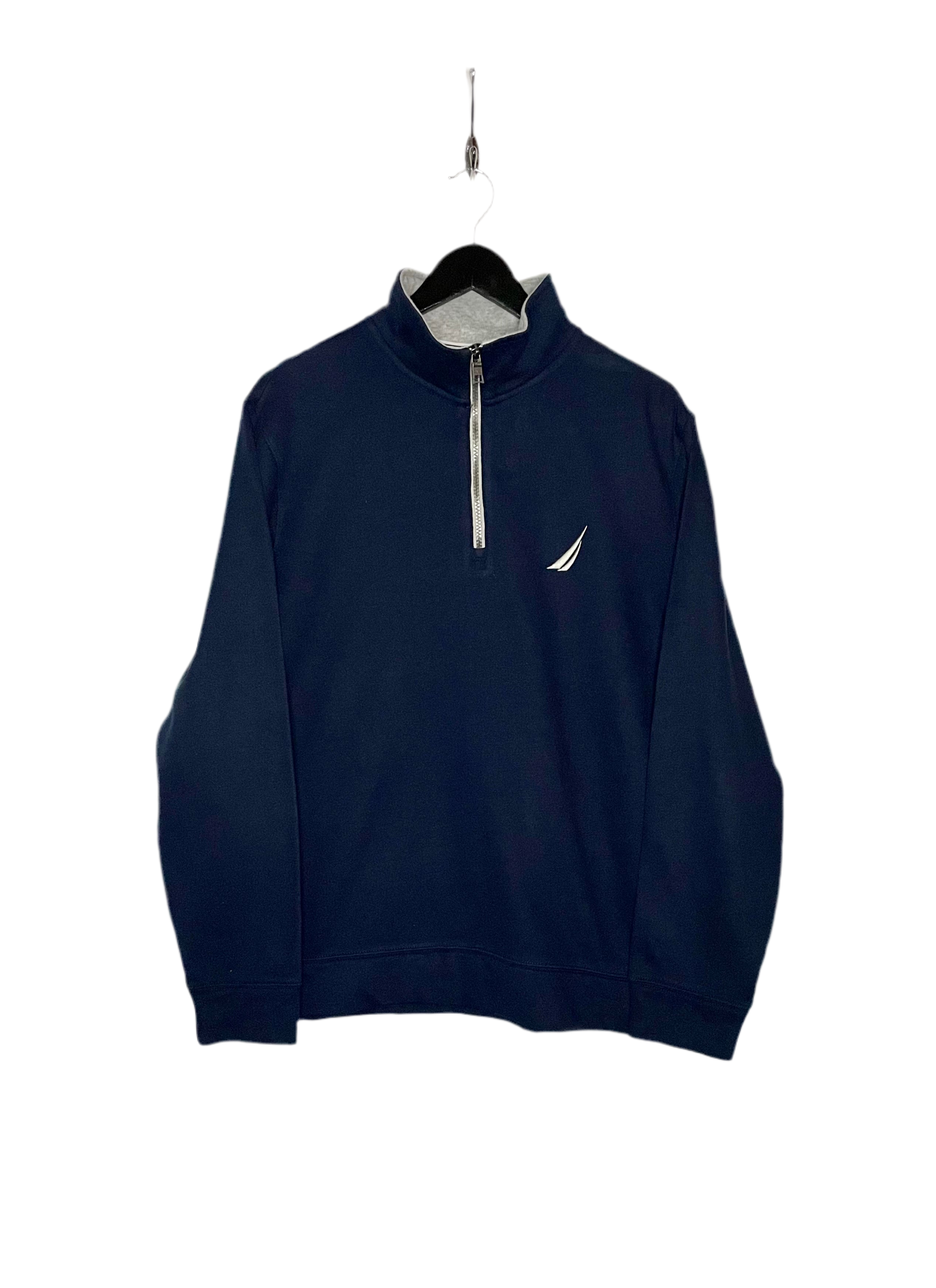 Nautica Vintage Q-Zip Sweater Blau Größe L