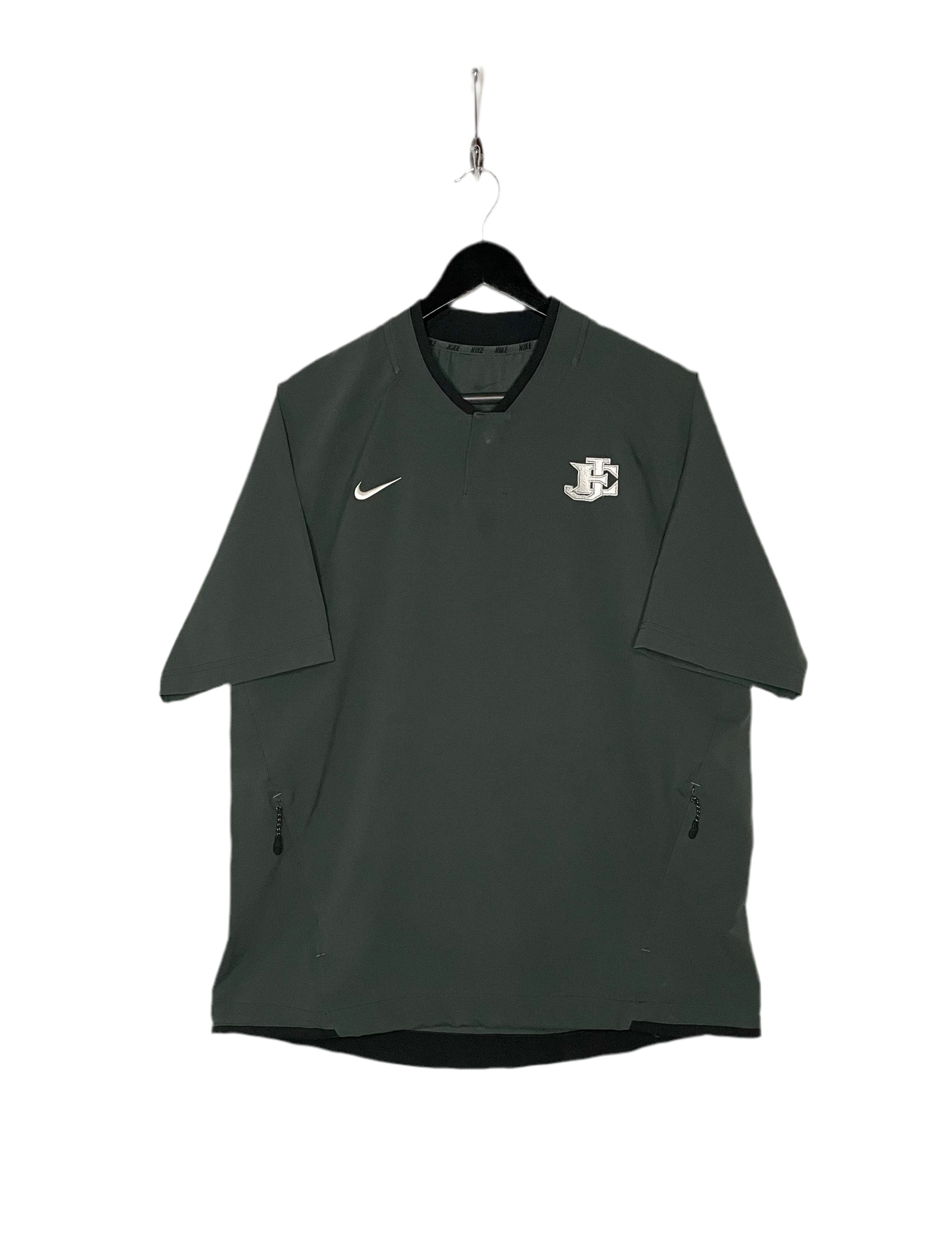 Nike kurzarm Windbreaker Dunkelgrau Größe L