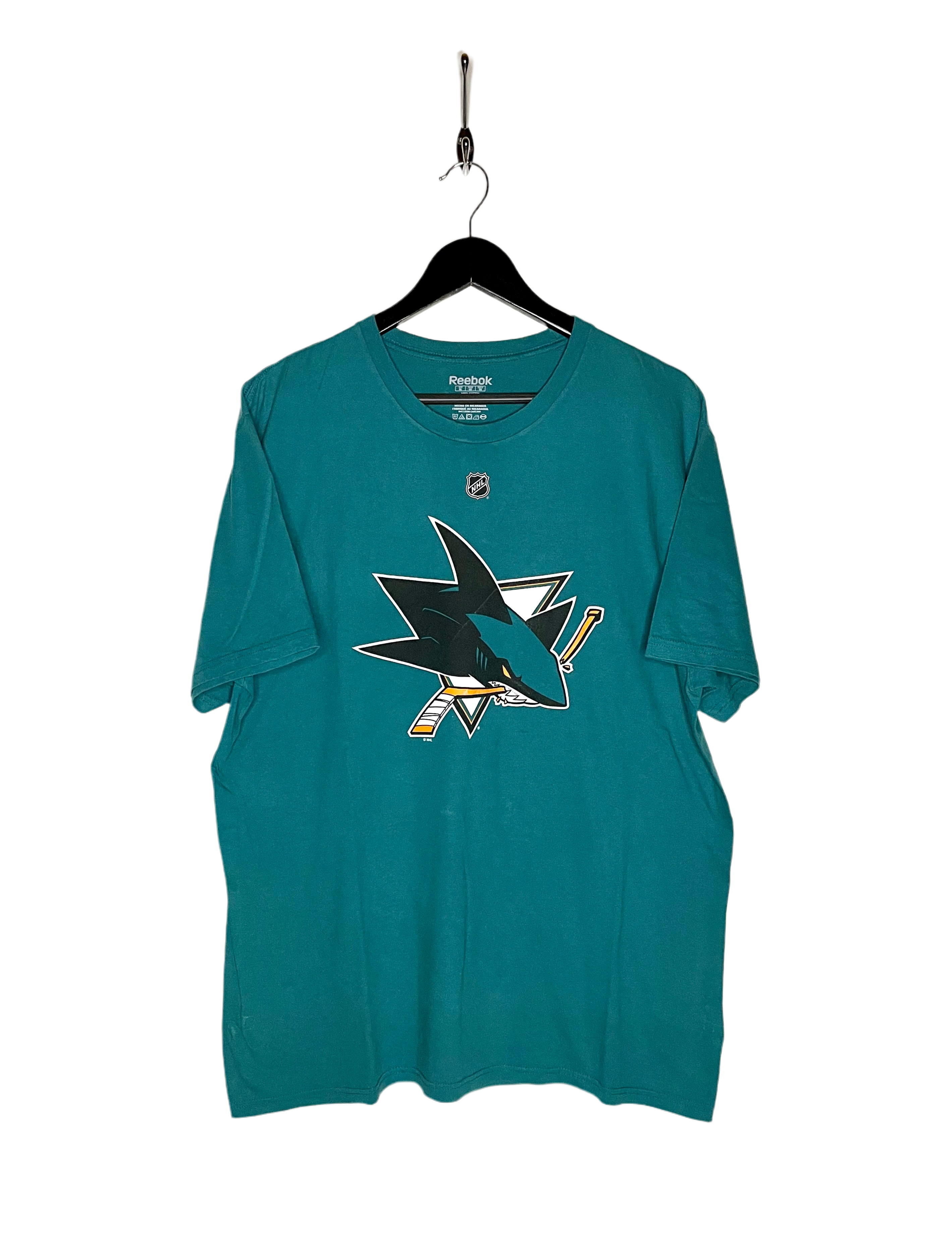 Camiseta Reebok San Jose Sharks #88 Burns Turquesa Talla XL