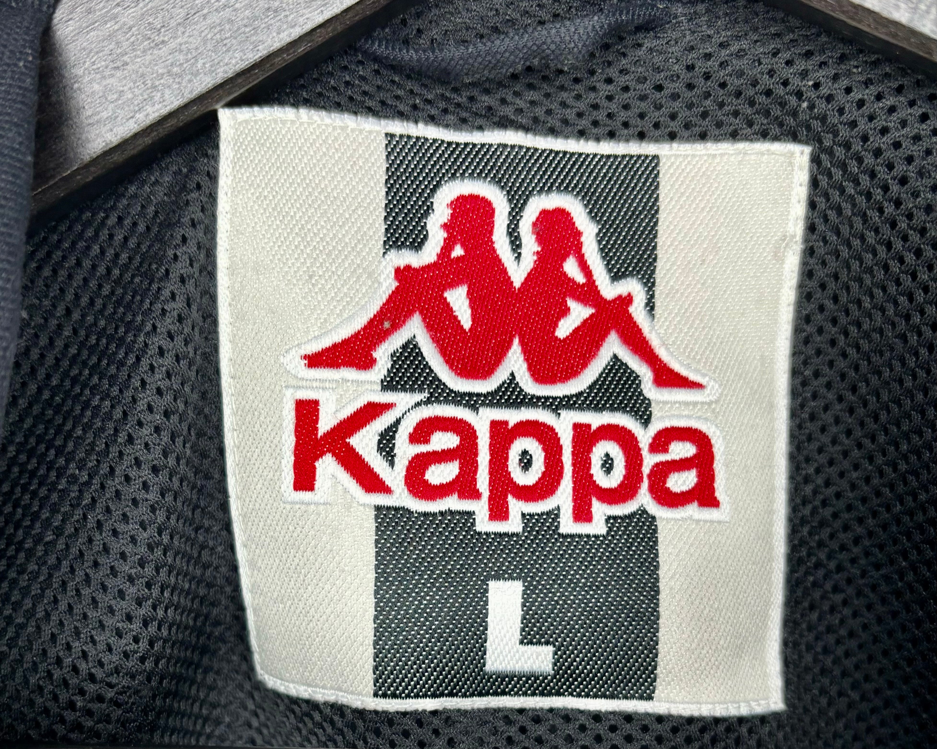 Kappa Vintage Trainingsjacke Schwarz Größe L