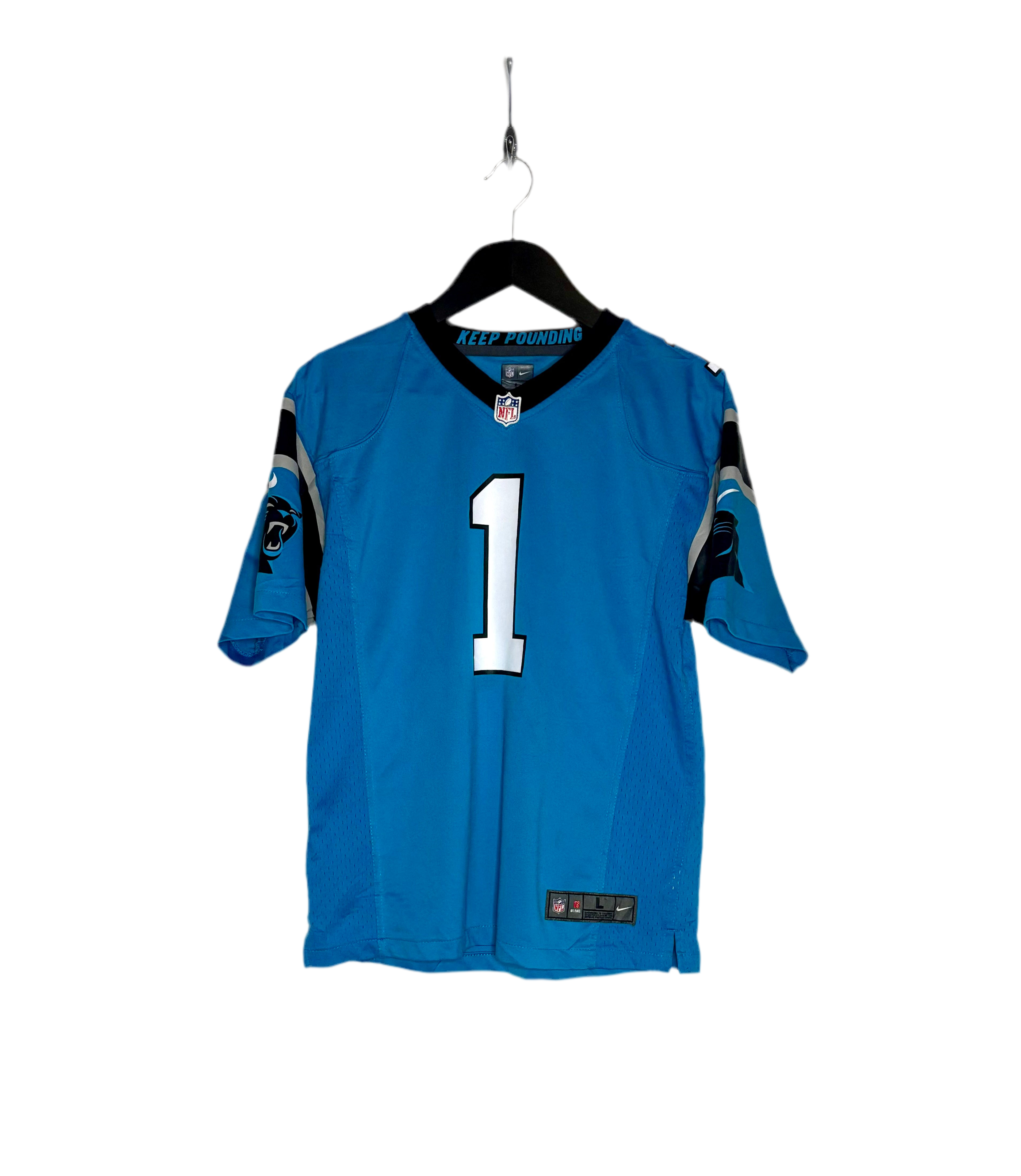 Nike NFL Carolina Panthers Jersey #1 Cam Newton Türkis Größe L Kinder