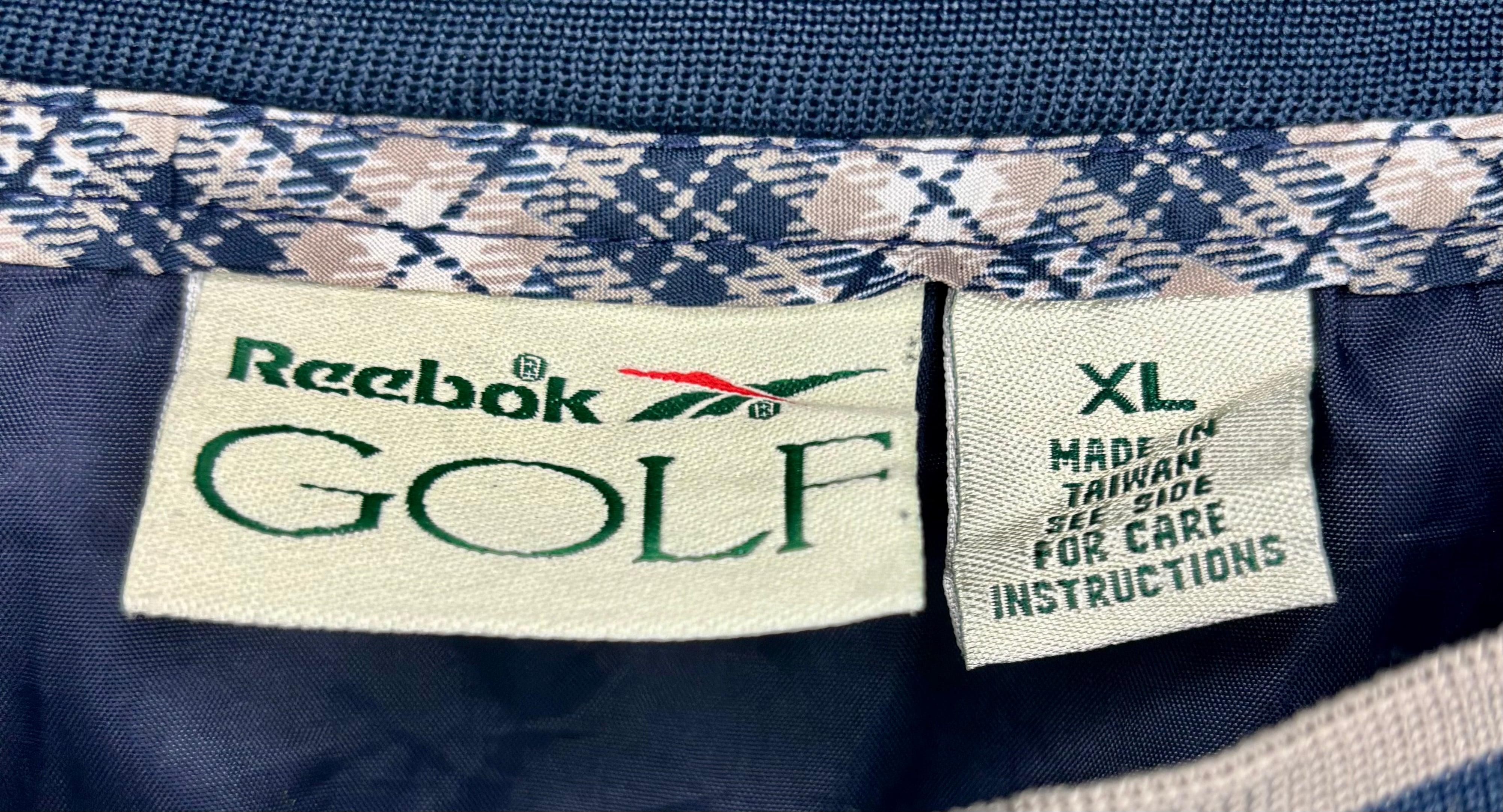 Reebok Golf Vintage Windbreaker Kariert Größe XL
