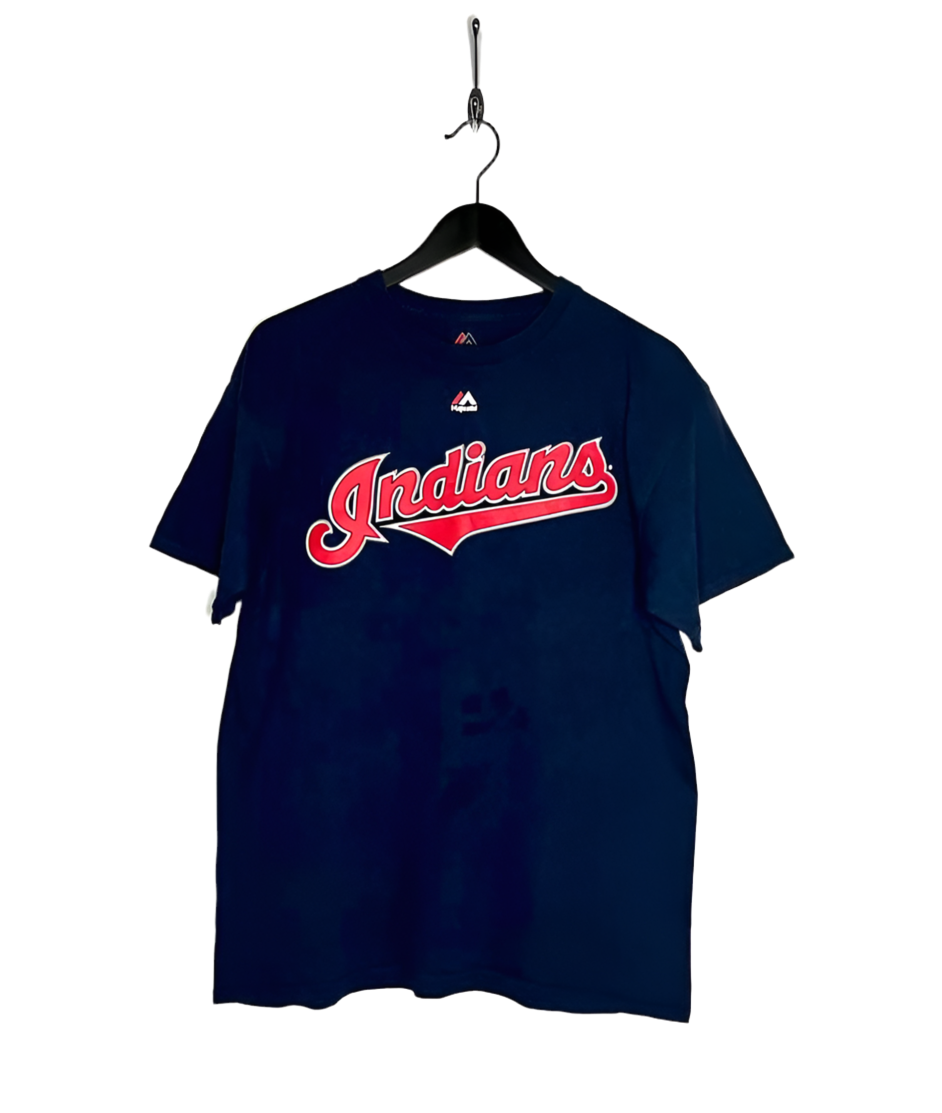 Majestic T-Shirts MLB Cleveland Indians #22 Jason Kipnis Size L