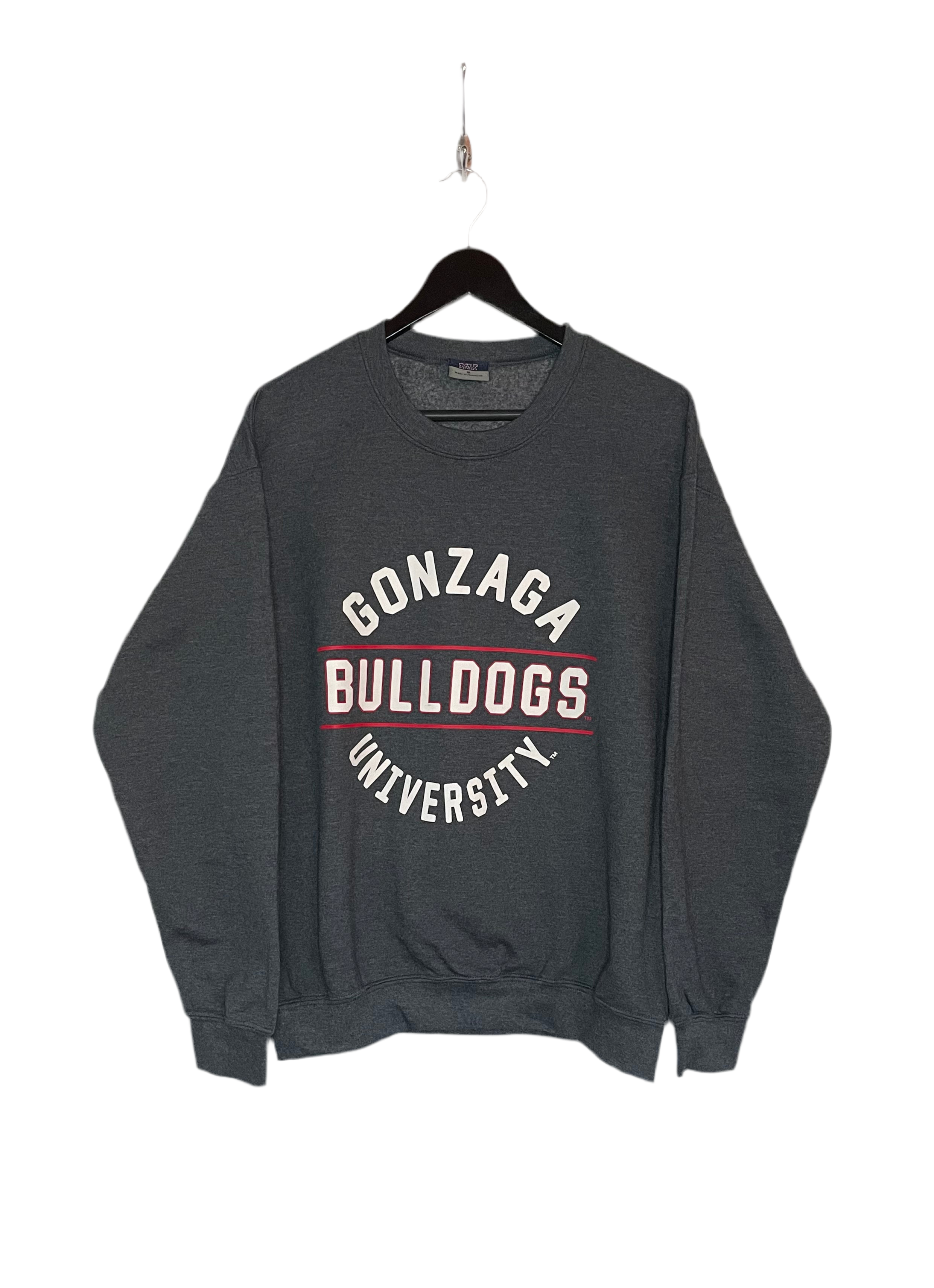 Vintage Sweater Gonzaga Bulldogs Grau Größe M