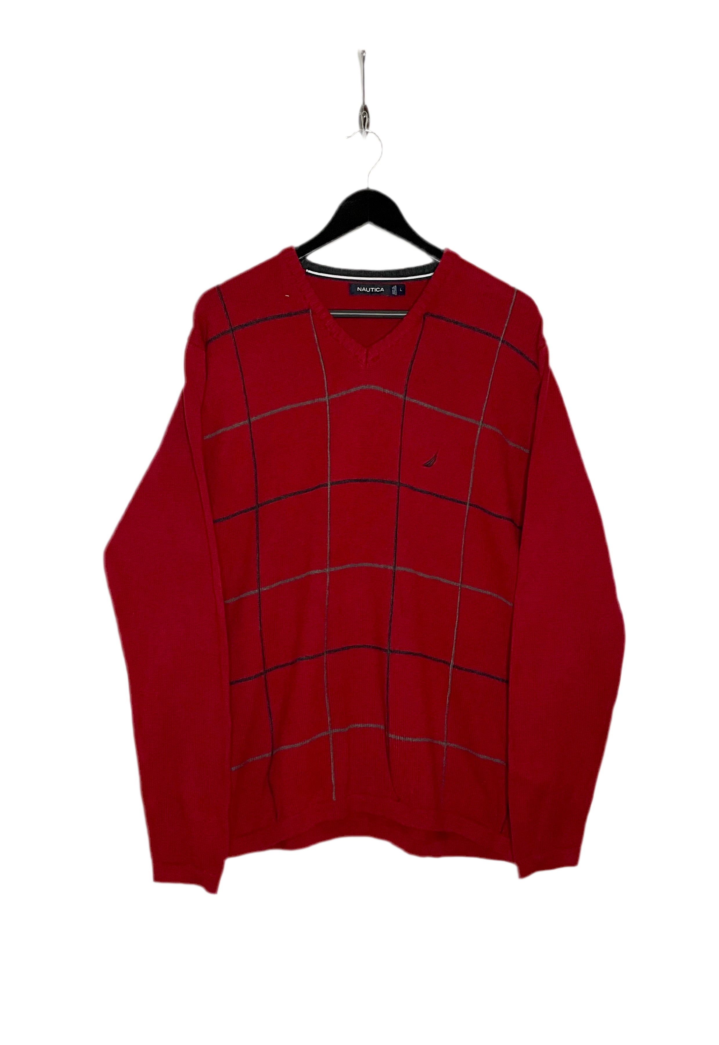 Nautica Vintage Knit Pullover Rot Größe L