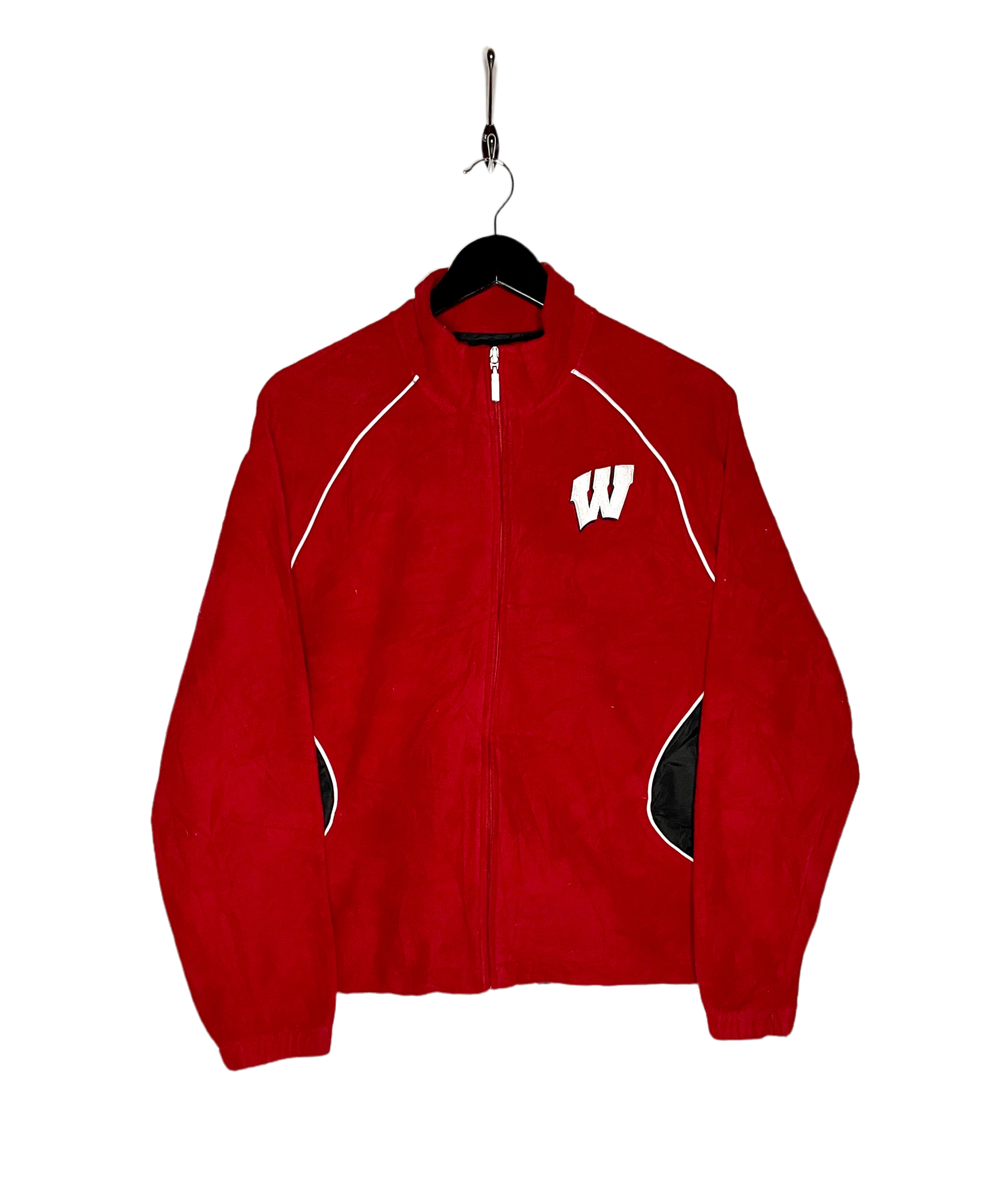Adidas Fleece Jacket NHL Wisconsin Badgers Red Size S